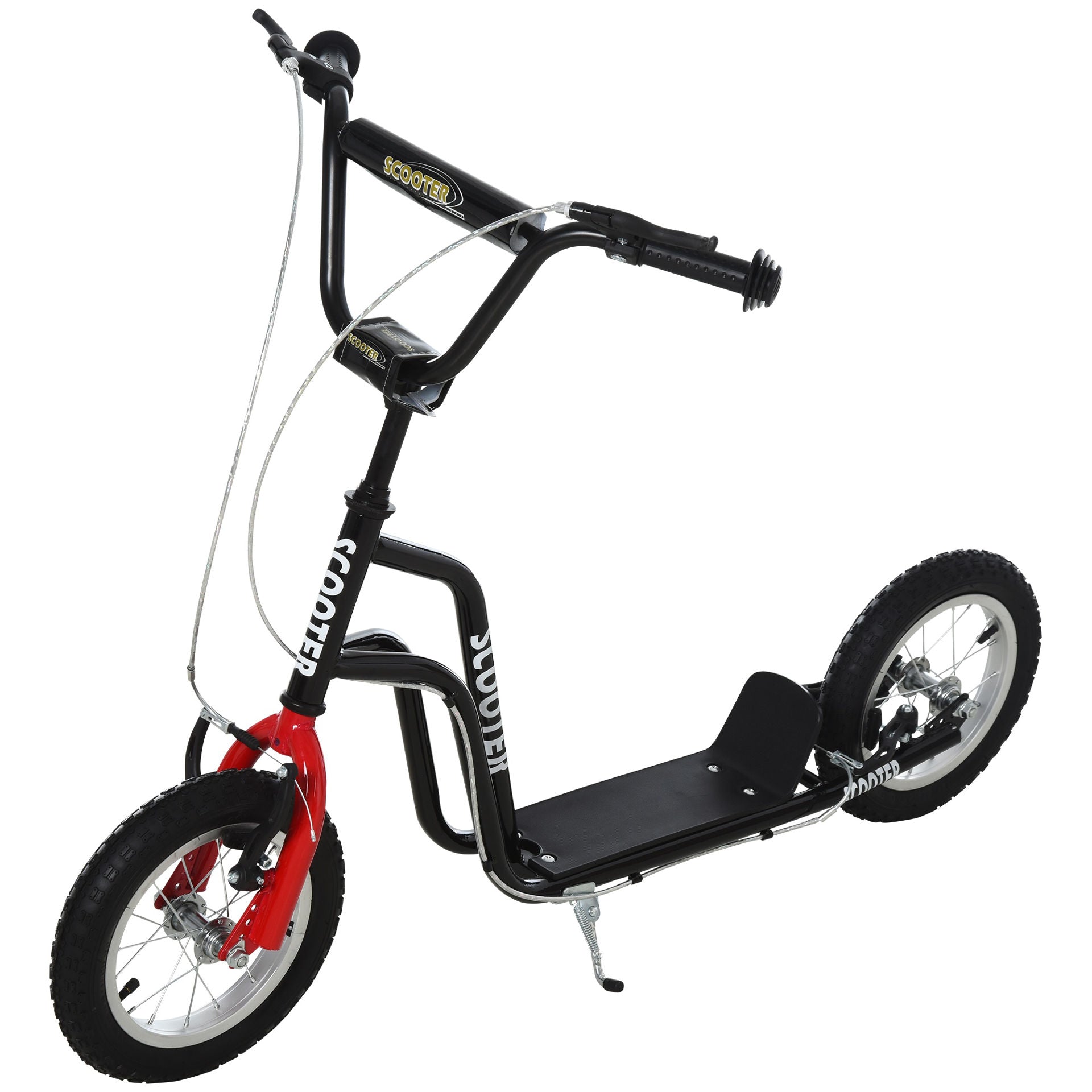 Nancy's Santa Cruz Scooter For Kids - Black - Steel, Aluminum, Rubber - 47.24 cm x 22.83 cm x 31.49 cm