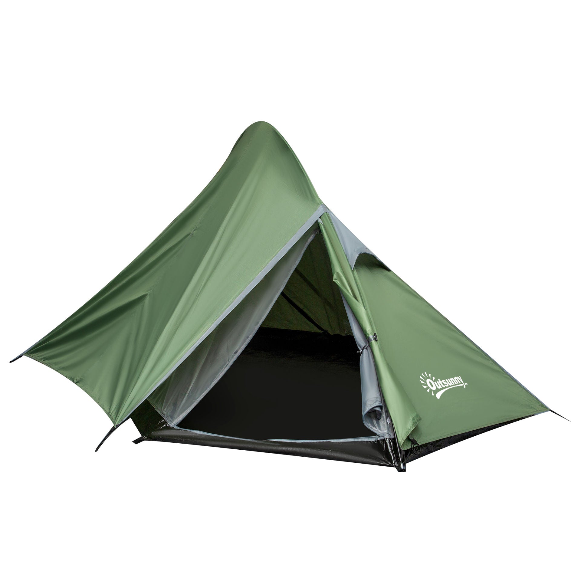Nancy's Calcutta Kampeertent - Groen, Zwart, Wit - Polyester, Pe, Glasvezel - 135,82 cm x 59,05 cm x 44,09 cm