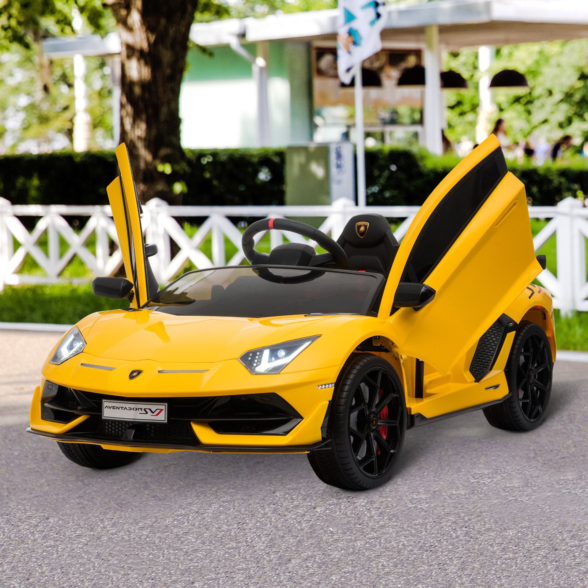 Voiture pour enfants Nancy's Boom Creek - Jaune - Pp, Métal - 123L x 66,5L x 45,5H cm