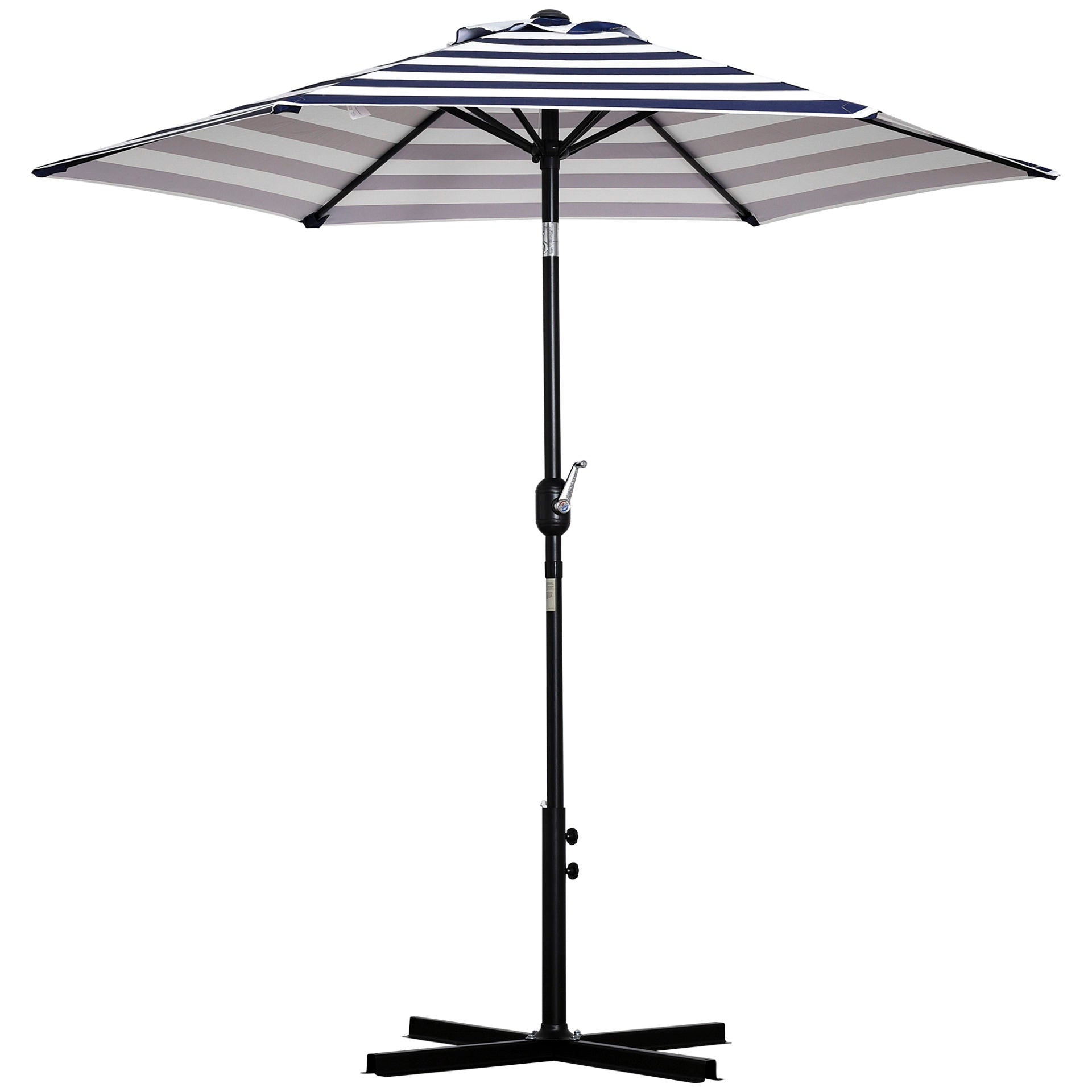 Nancy's White Rock Parasol Tuinparasol - Blauw - ± Ø 230 cm