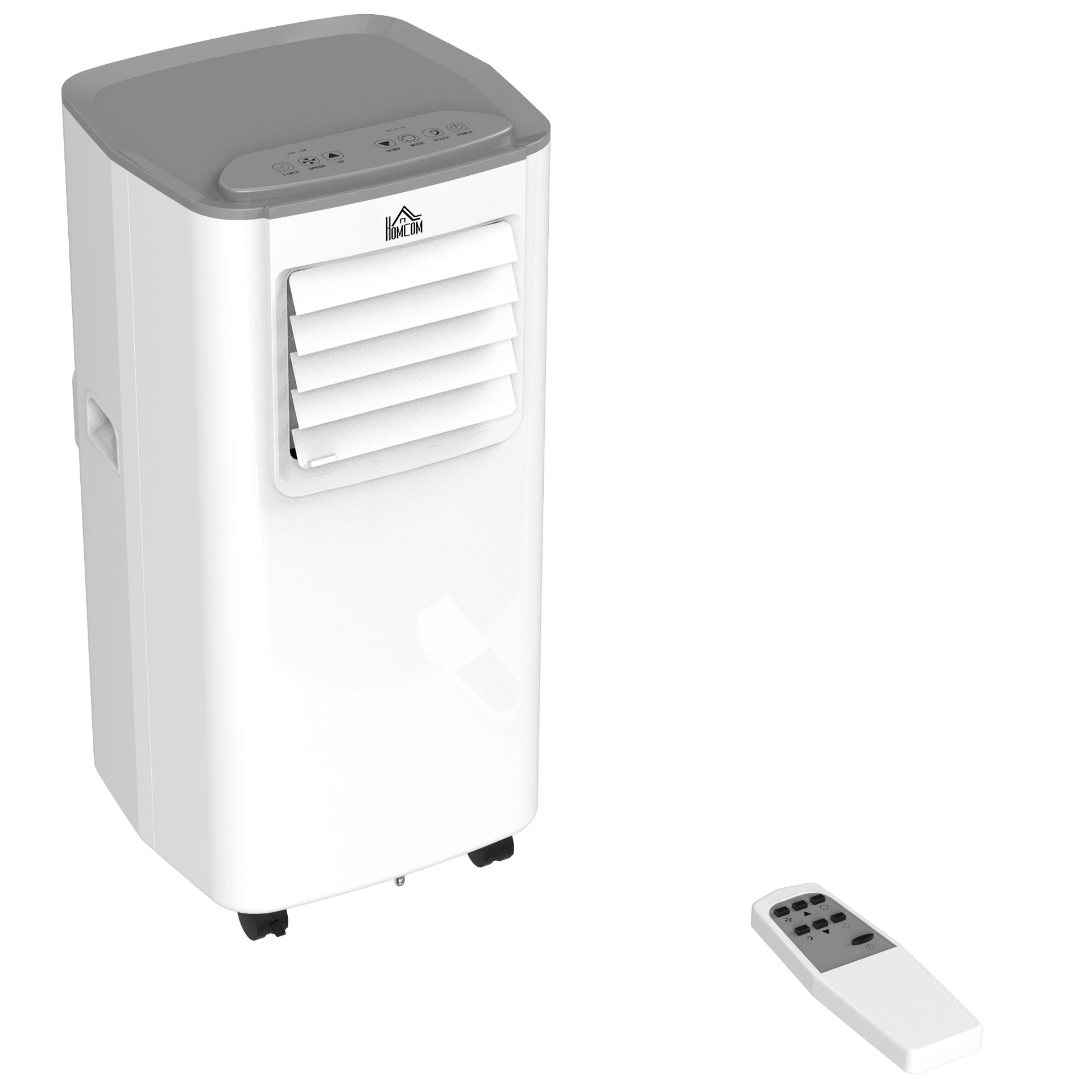 Nancy's Cedar Hill 4 Modes Mobiele Airconditioner met Afstandsbediening 24h timer - Wit, Grijs - Abs Kunststof, Koper, Aluminium - 12,91 cm x 12 cm x 26,69 cm