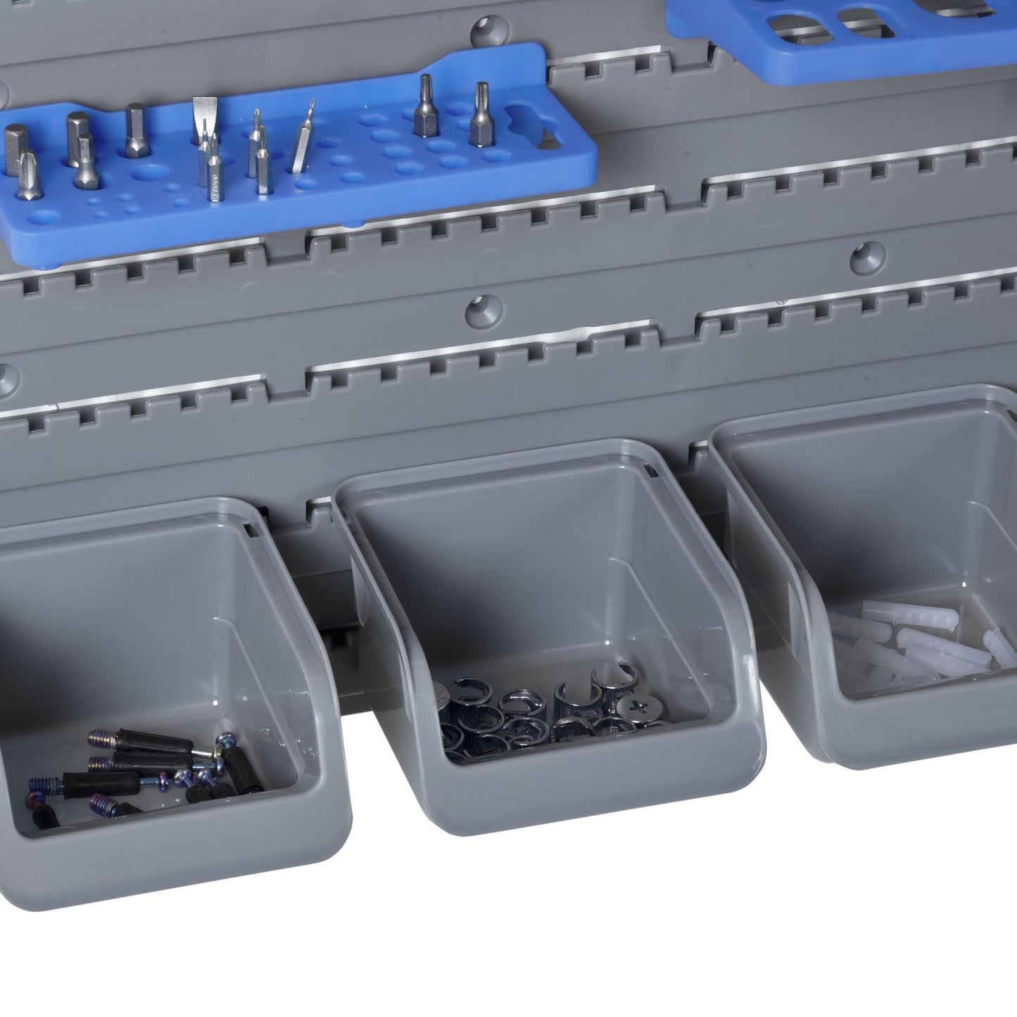 Nancy's Rose Hill Gereedschapswand - Stapelbakken - 44-Delig - Blauw - ± 55 x 20 x 95 cm