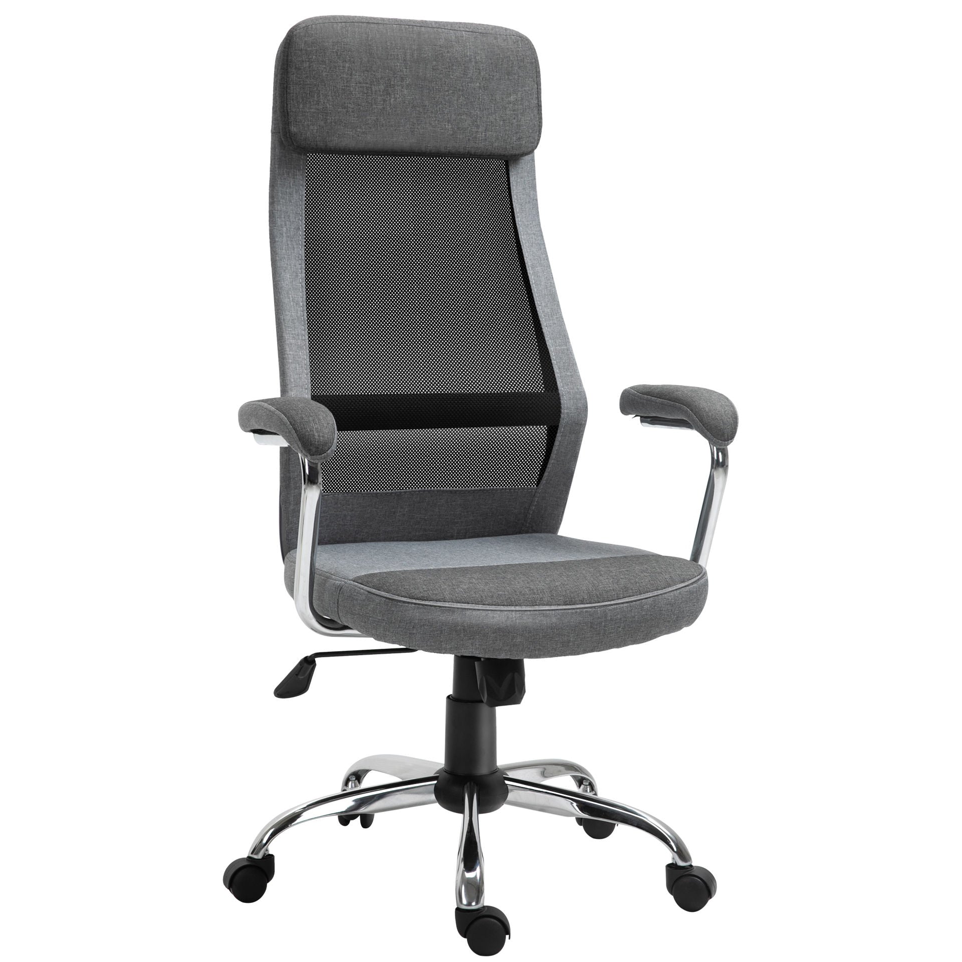 Nancy's Stovel Bay Office Chair - Ergonomic - Height Adjustable - Swivel - Gray / Black