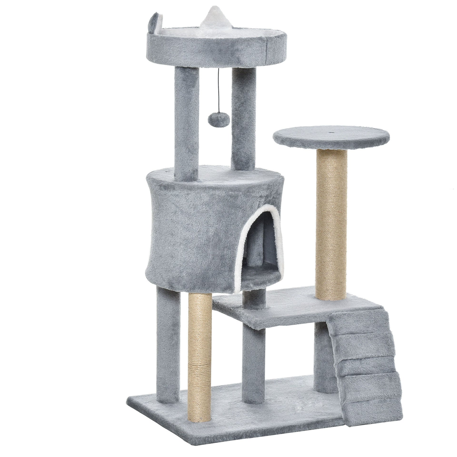 Nancy's The Lagoon Krabpaal met kattengrot Ladderkrabpaal Hoogte 100 cm Klimboom voor katten