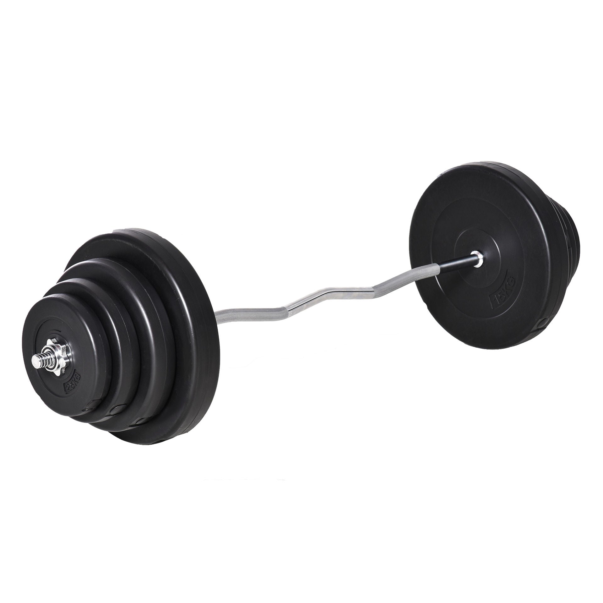 Nancy's Banff Barbell Set - Zwart - Metaal, Hdpe, Zand - 55,11 cm x 15,15 cm x 15,15 cm