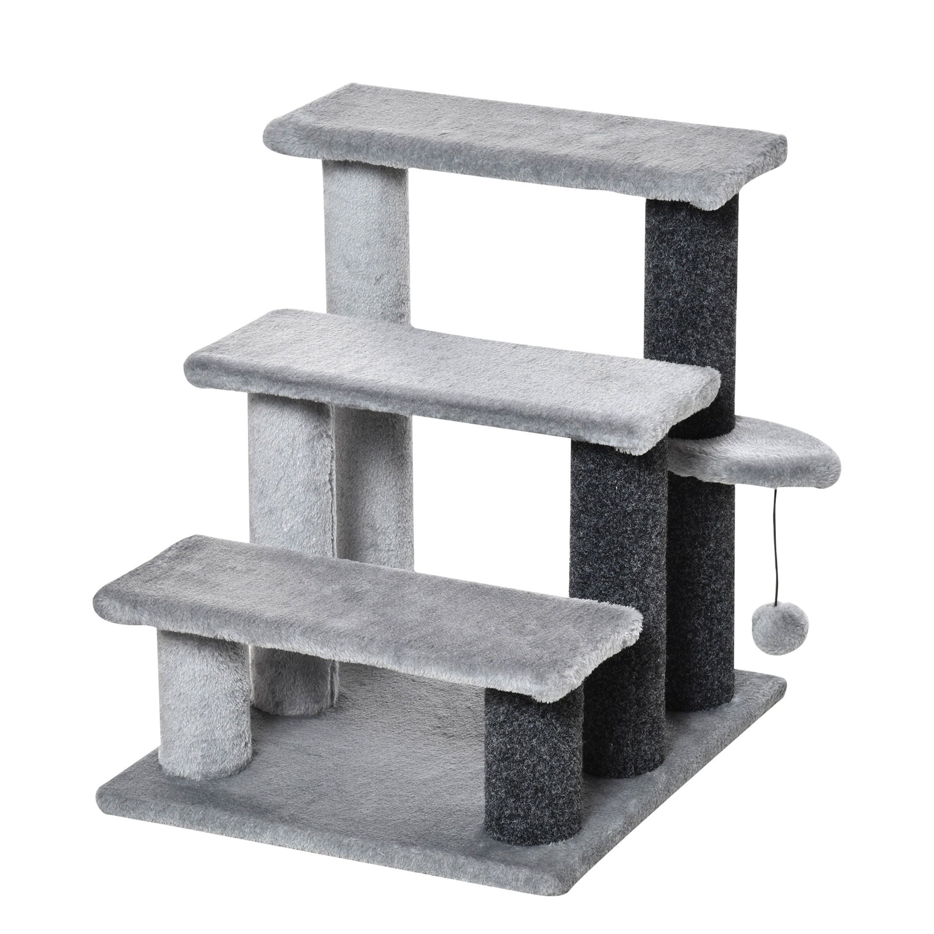 Nancy's Acheson Animal Stairs Escaliers pour chats avec boule à gratter Escaliers pour chiens en 3 marches