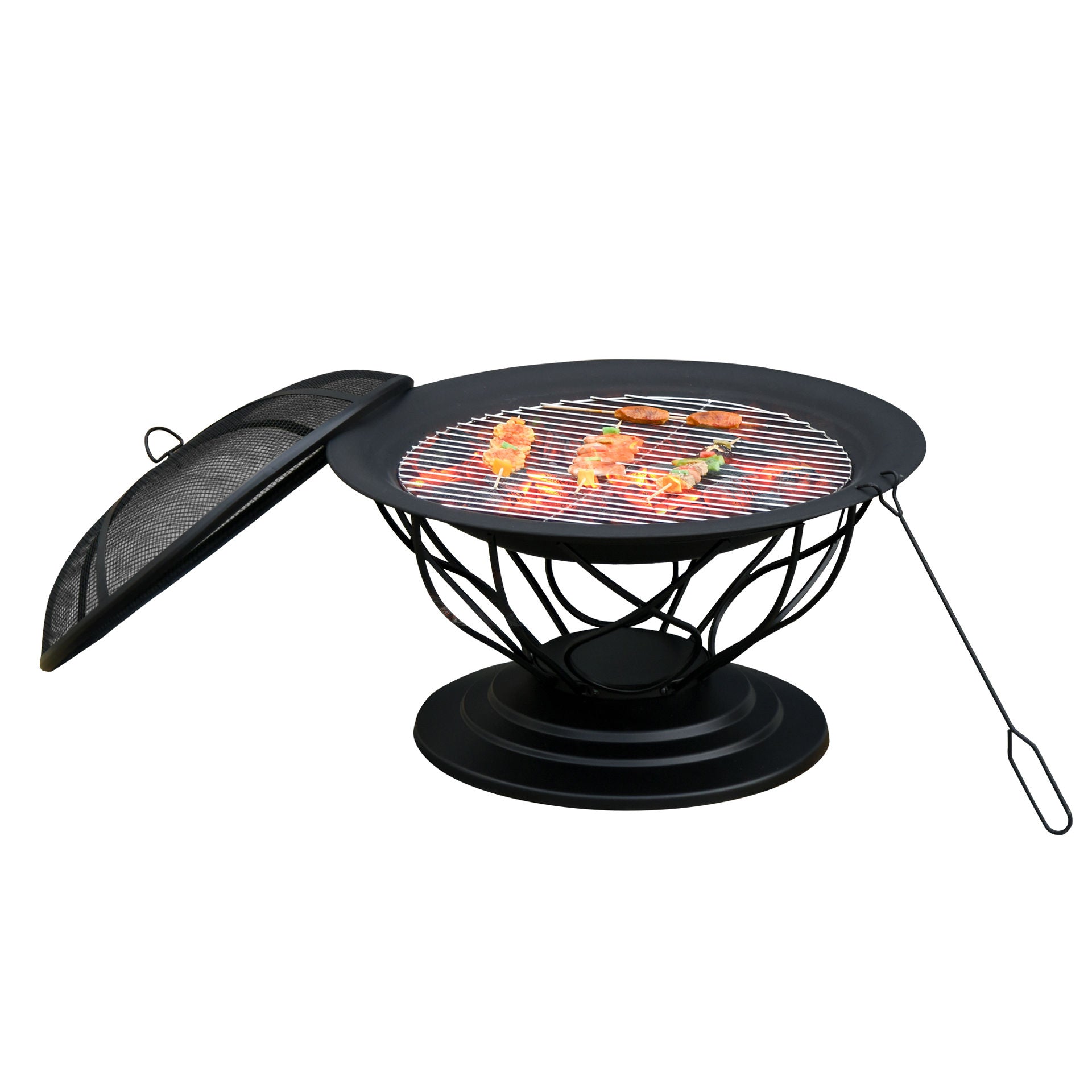 Bol à feu Adelard de Nancy - Brasero - Noir - Acier - Noir - Ø75 x 55H cm