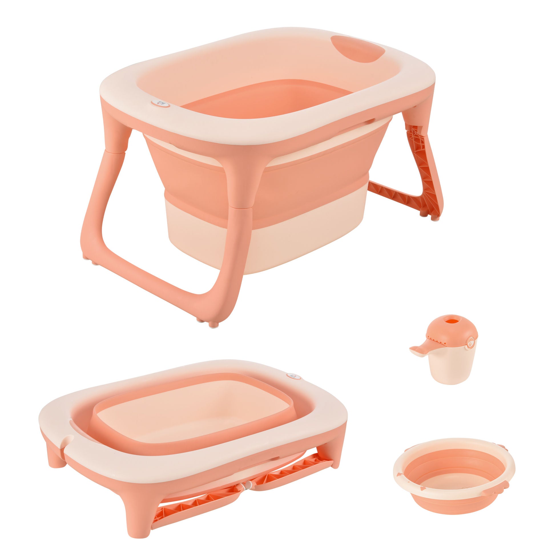 Nancy's Allan Baby Bath - Roze - Pe, Tpe - 33,26 cm x 19,88 cm x 9,44 cm