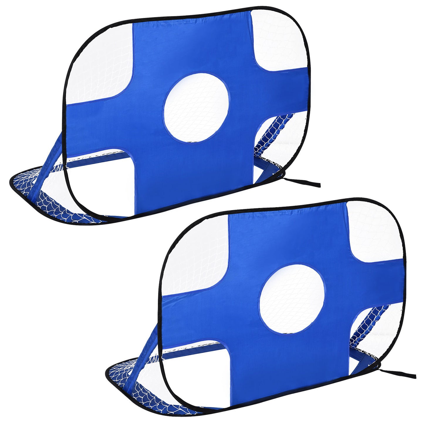 Nancy's Almira Voetbaldoelen - Voetbalnet - Minidoelen - Blauw - ± 120 x 80 x 80 cm