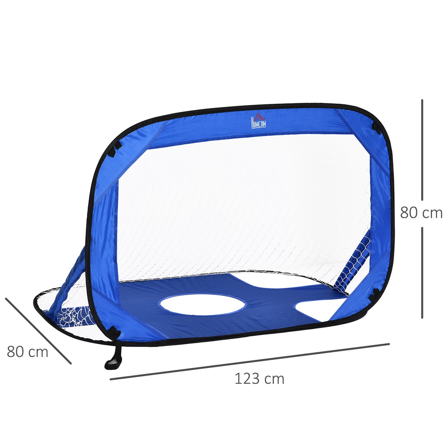 Nancy's Almira Voetbaldoelen - Voetbalnet - Minidoelen - Blauw - ± 120 x 80 x 80 cm