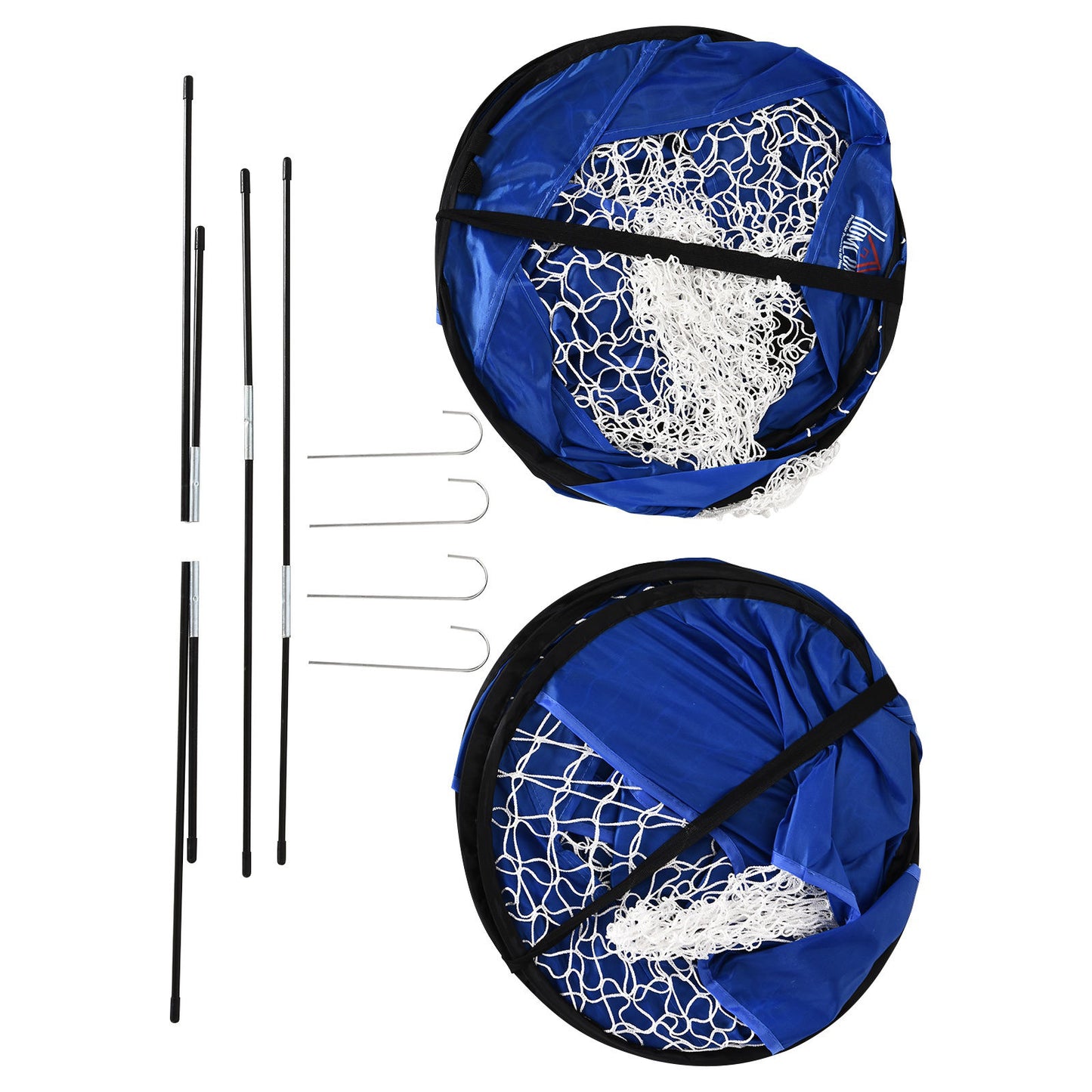 Nancy's Almira Football Goals Pop Up - Blauw - Glasvezel, Oxford Stof, Kunststof - 48,42 cm x 31,49 cm x 31,49 cm