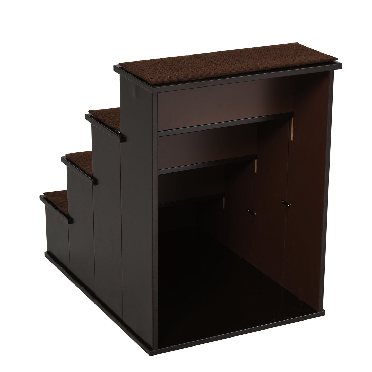 Nancy's Alport Dierentrap 4-staps hondentrap kattentrap instaphulp met antislipmat huisdierentrap voor auto bed bank