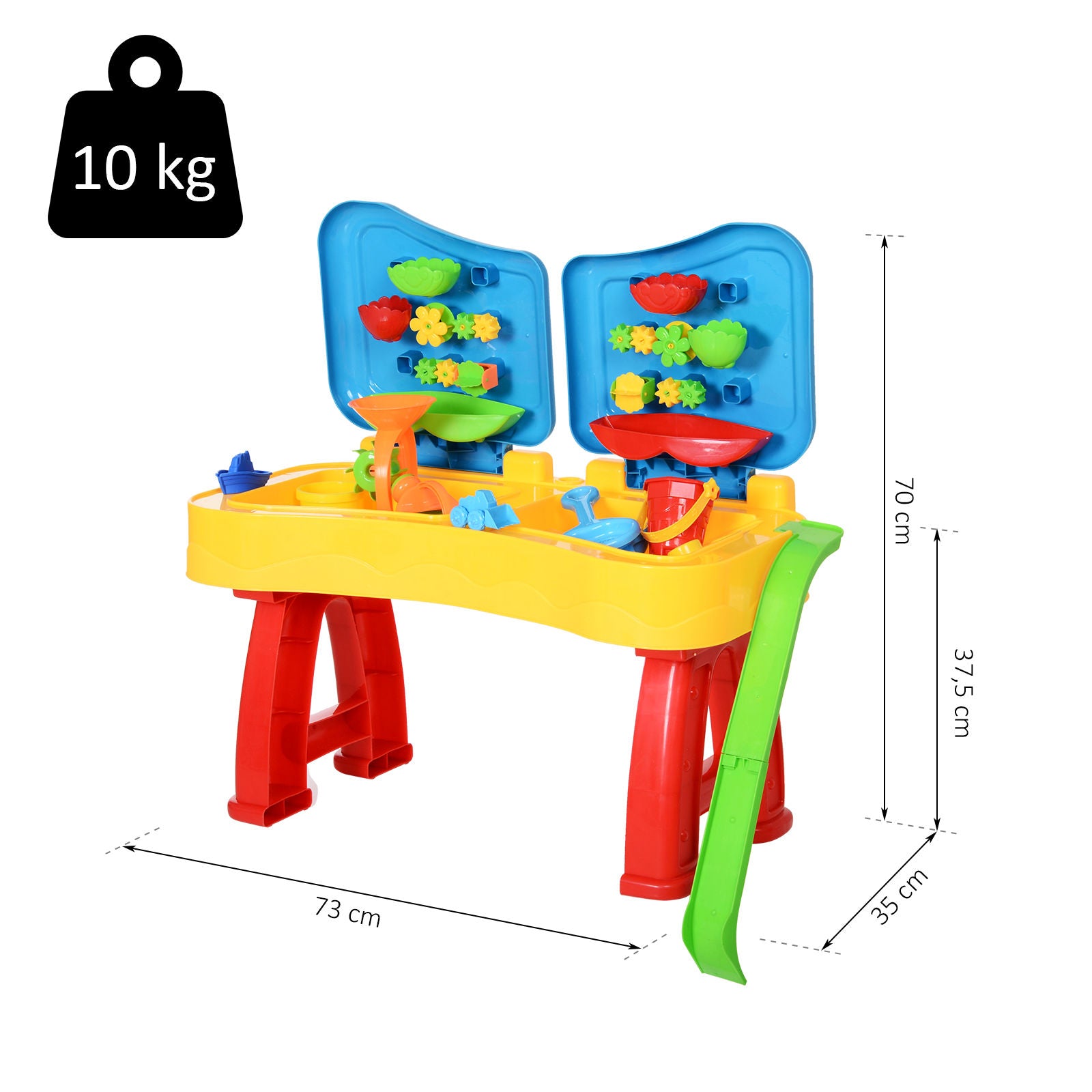 Nancy's Amulet Kinderzandspeelgoed1 - Blauw, Geel - Pp - 28,74 cm x 13,77 cm x 27,55 cm