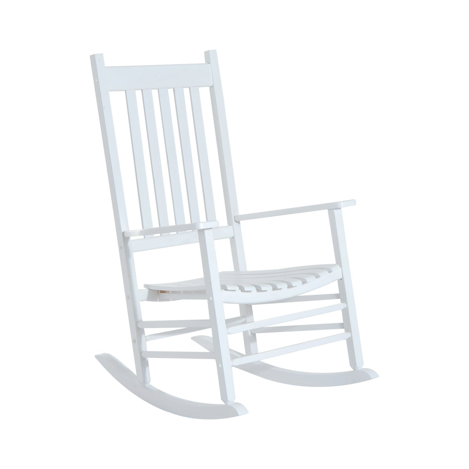Nancy's Annex Lake Rocking chair - Relax chair - White - Poplar wood - Bamboo