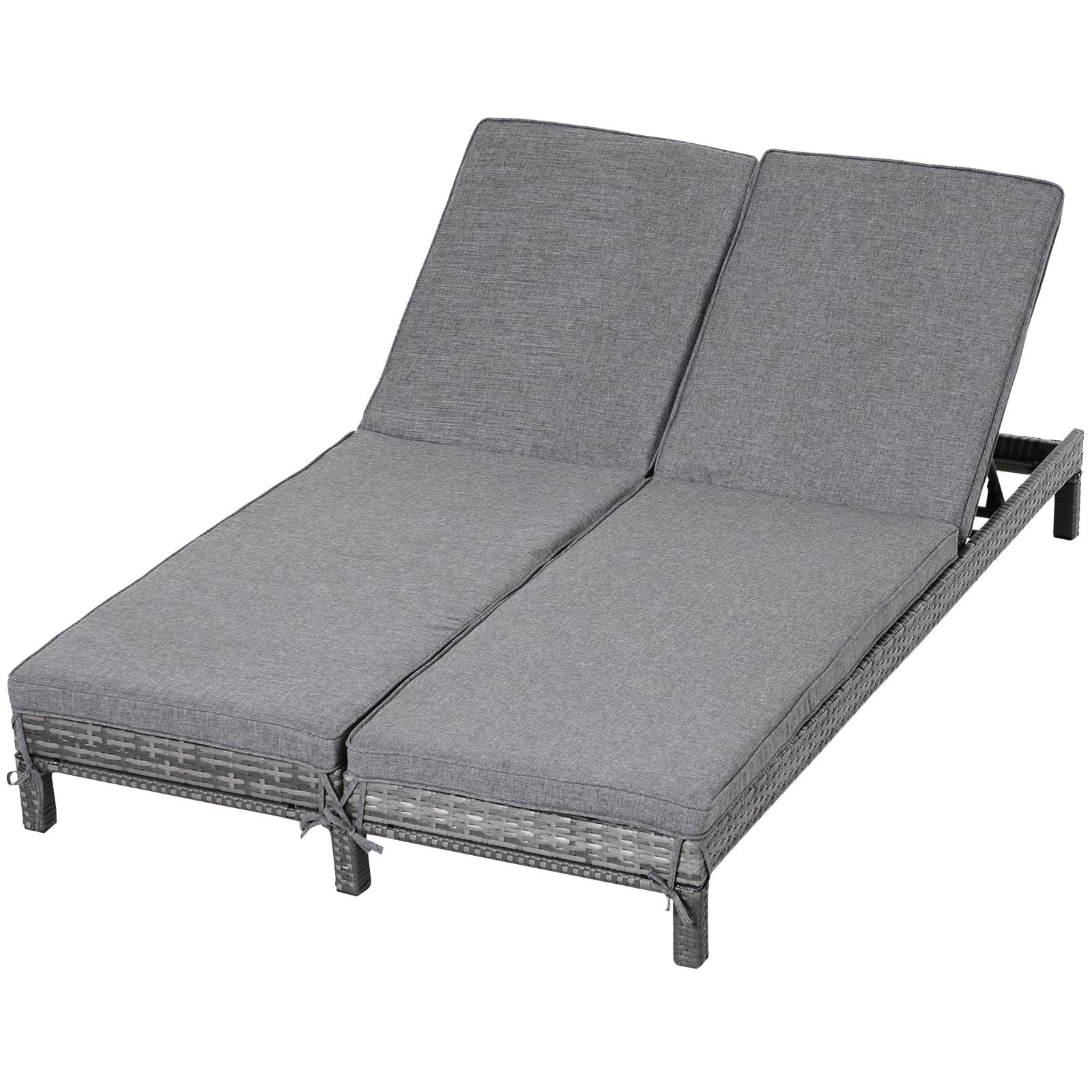 Nancy's Annie Rock Garden Dubbel Ligbed - Loungebed - Grijs