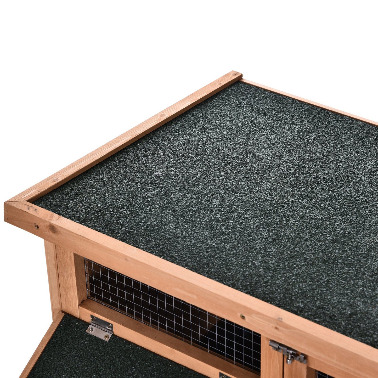 Nancy's Anson Konijnenkooi - Groen - Firwood, Metaal - 44,09 cm x 19,68 cm x 21,25 cm
