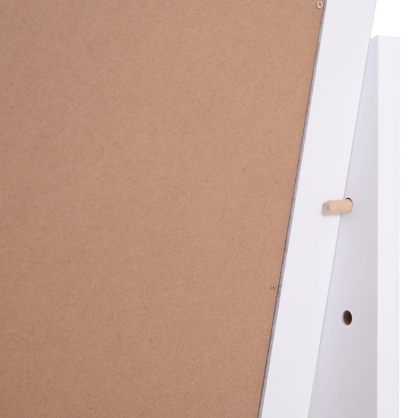 Nancy's Apps Marsh Full Length Mirror - Wit - Gefabriceerd hout, glas, spiegel - 18,5 cm x 18,11 cm x 58,26 cm