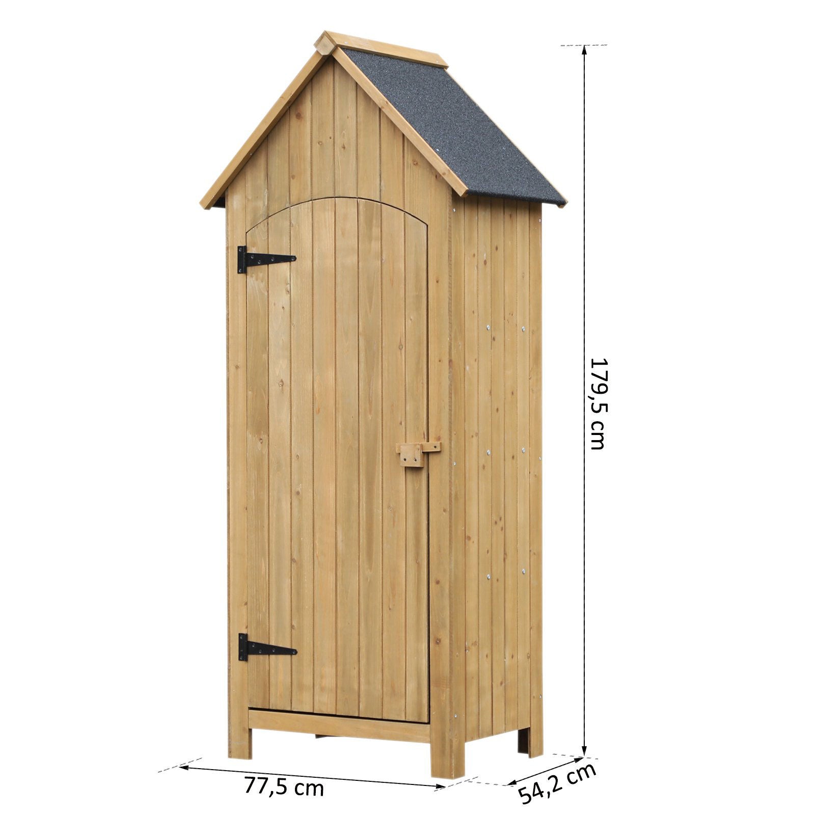 Nancy's Arichat Kast Gereedschapsschuur - Bruin - Firwood, Karton - 30,51 cm x 21,33 cm x 70,66 cm