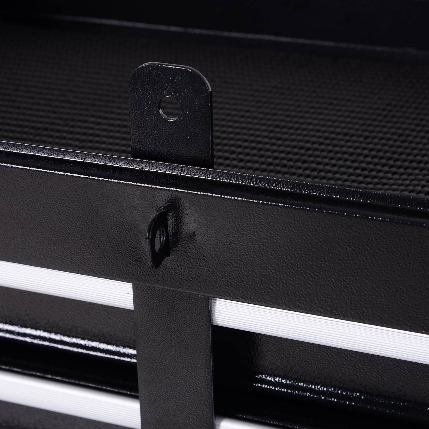 Nancy's Arnott Gereedschapswagen - Gereedschapskast met 5 laden - 360° wielen - Zwart - Staal - ± 60 x 30 x 105 cm