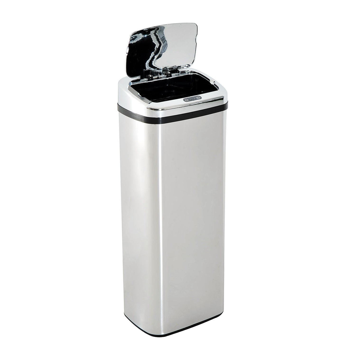 Nancy's Aspdin Sensor Afvalbak - Prullenbank met Sensor - Afvalemmer - Zilver - RVS - 50 Liter