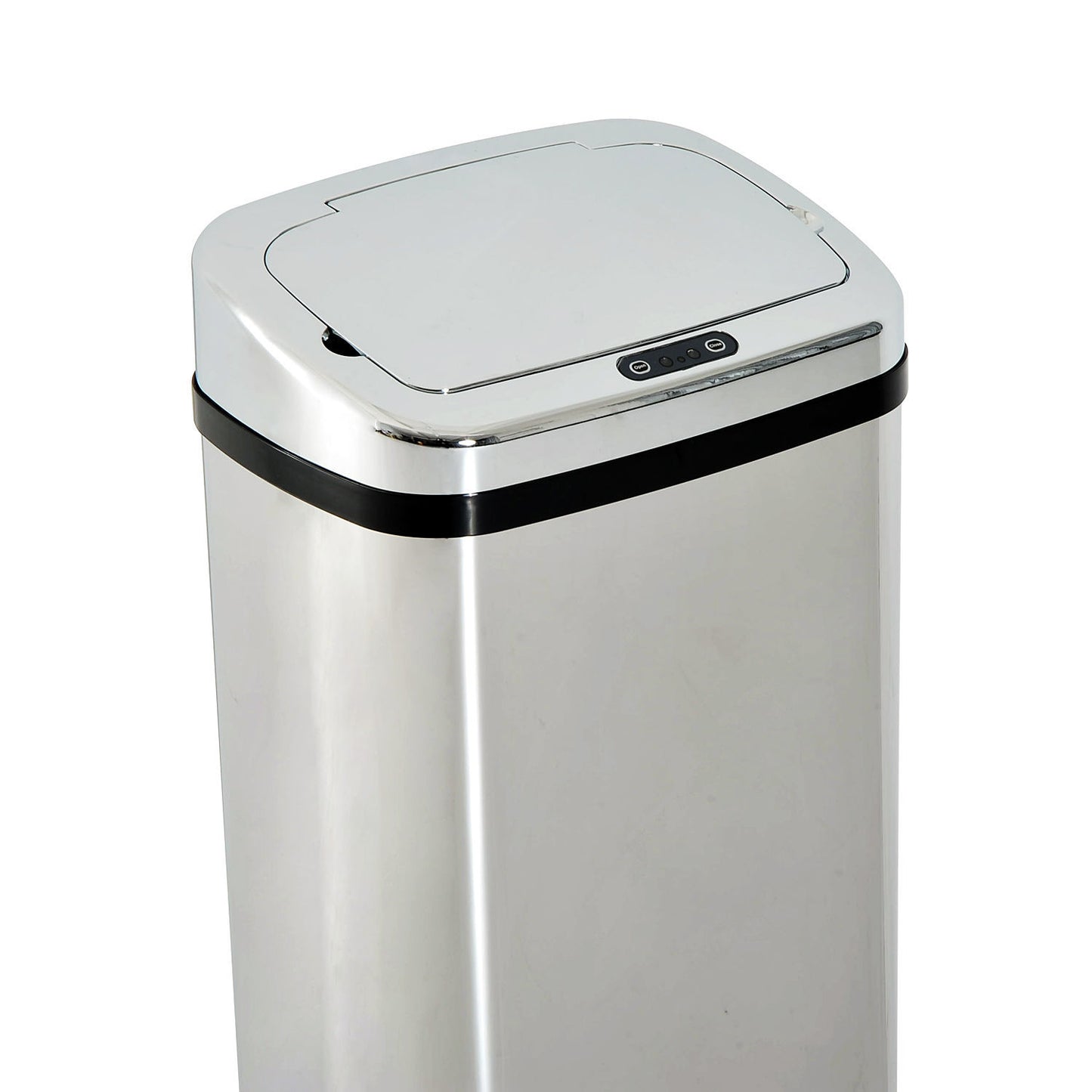 Nancy's Aspdin Sensor Afvalbak - Prullenbank met Sensor - Afvalemmer - Zilver - RVS - 50 Liter
