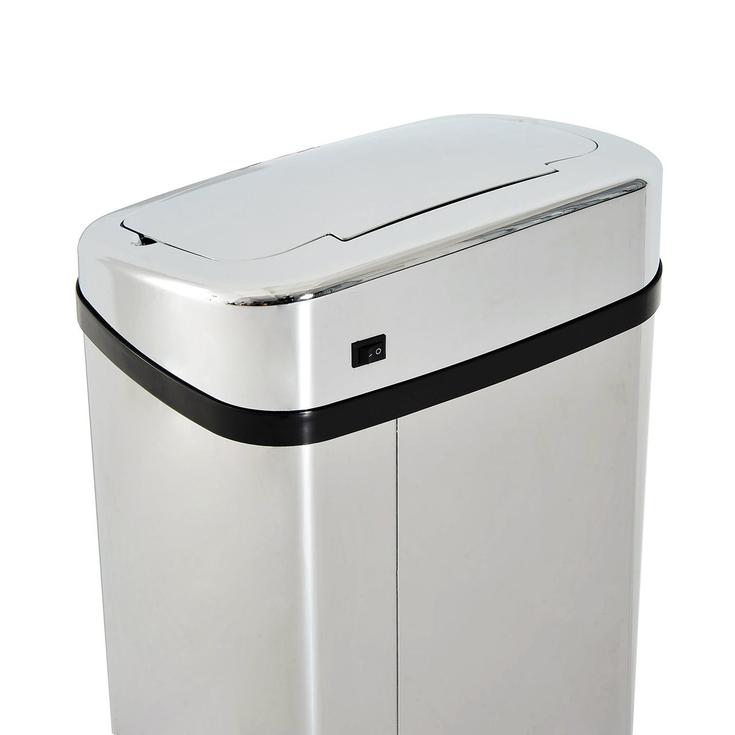 Nancy's Aspdin Sensor Afvalbak - Prullenbank met Sensor - Afvalemmer - Zilver - RVS - 50 Liter