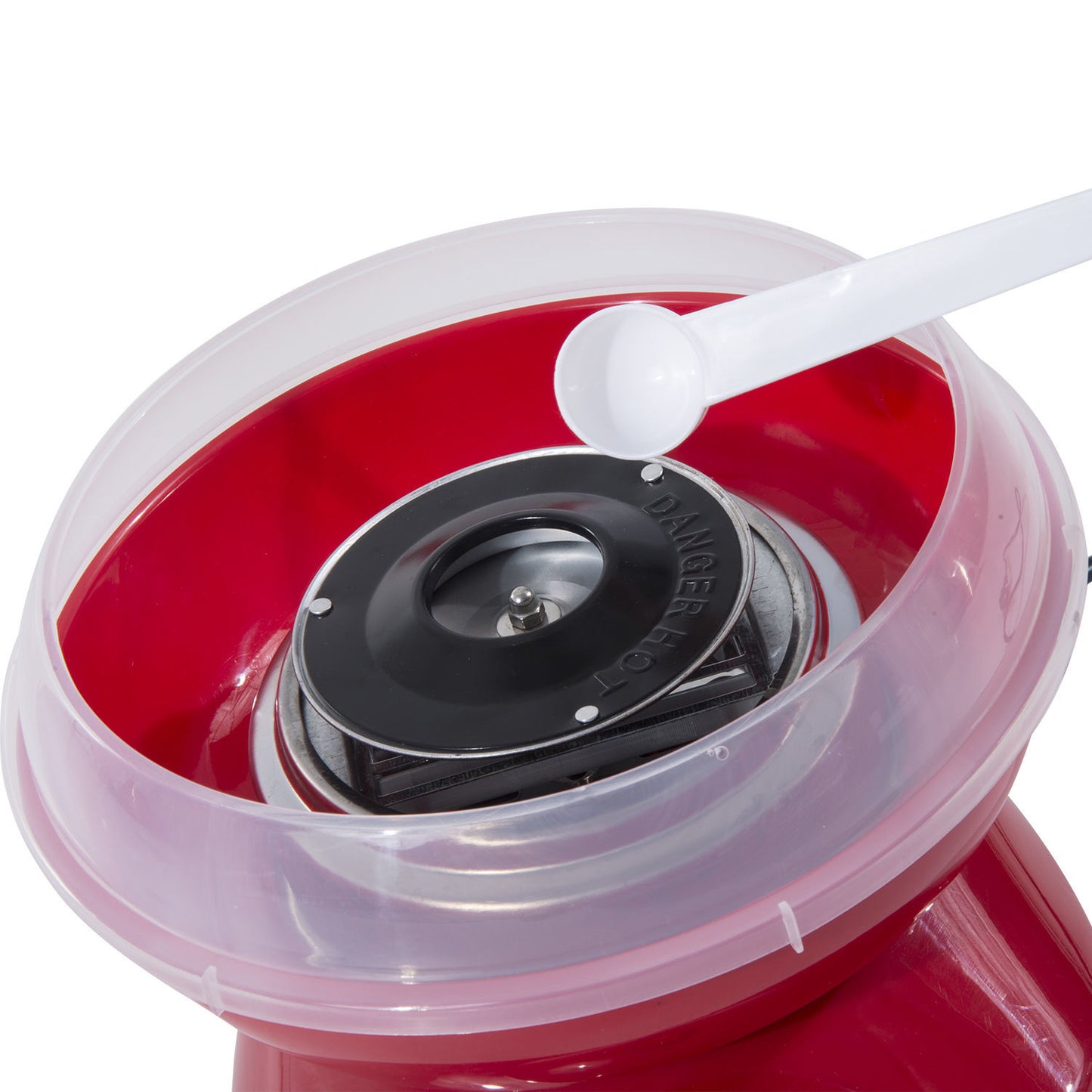 Nancy's Asiginack Suikerspinmachine - Suikerspin maker - Met Antiaanbaklaag - Rood - Roestvrij Staal