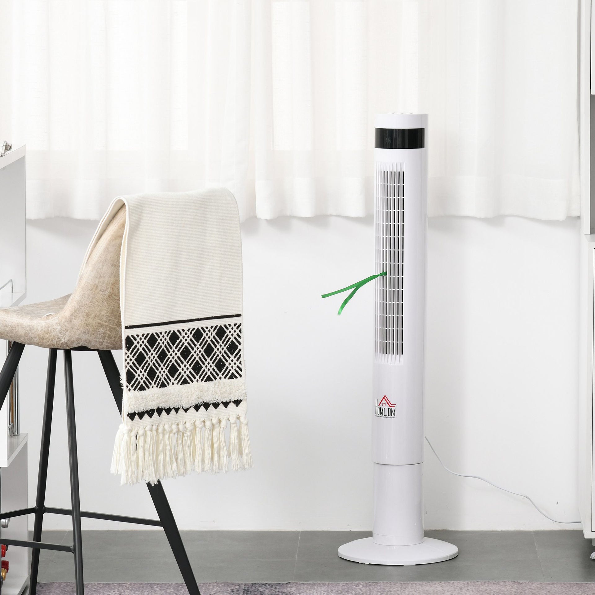 Nancy's Aultsville Torenventilator Met Afstandsbediening - 3 Modi en Snelheden - Timerfunctie - Wit