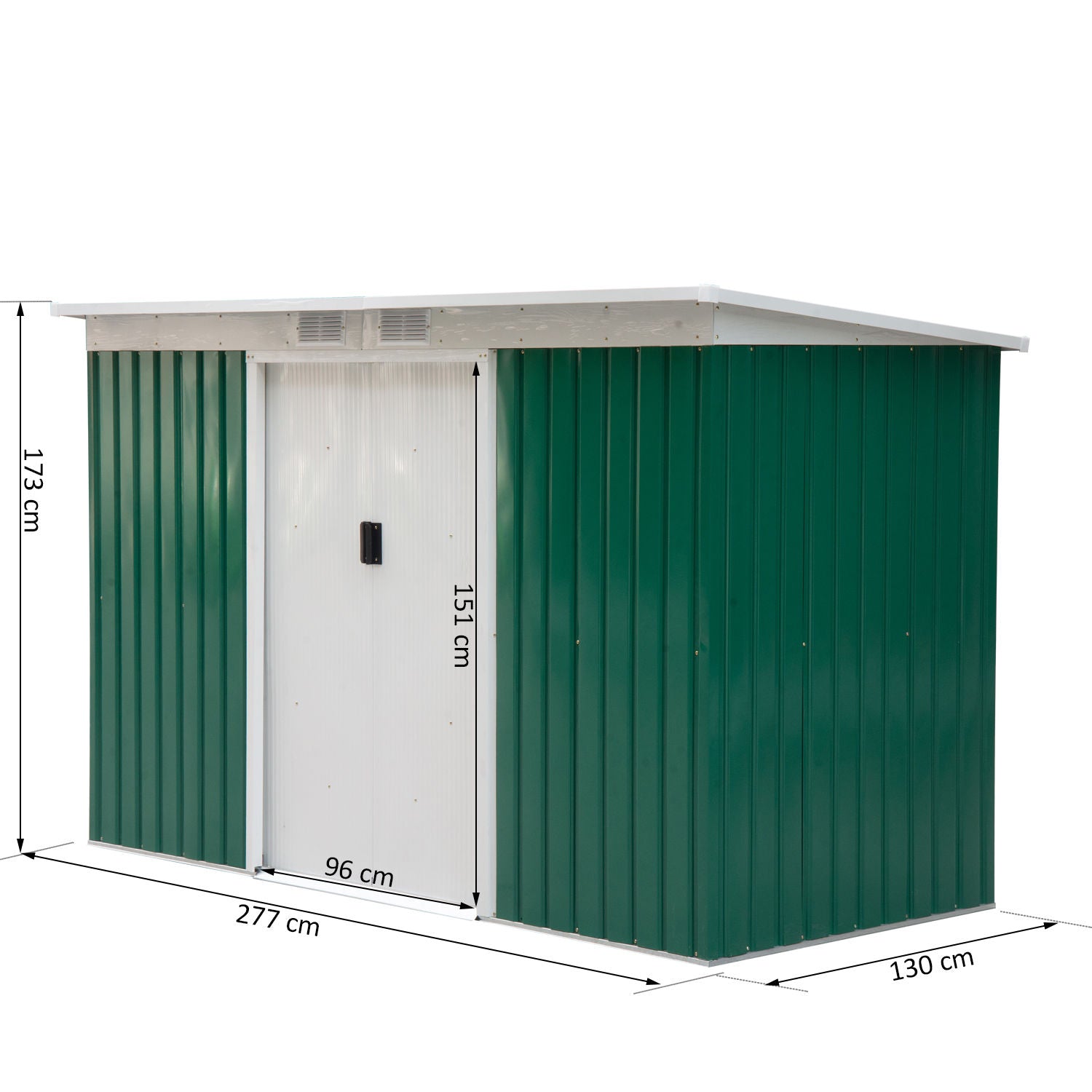 Nancy's Avon River Gereedschapsschuur - Groen - Vel, Pp - 109,05 cm x 51,18 cm x 68,11 cm