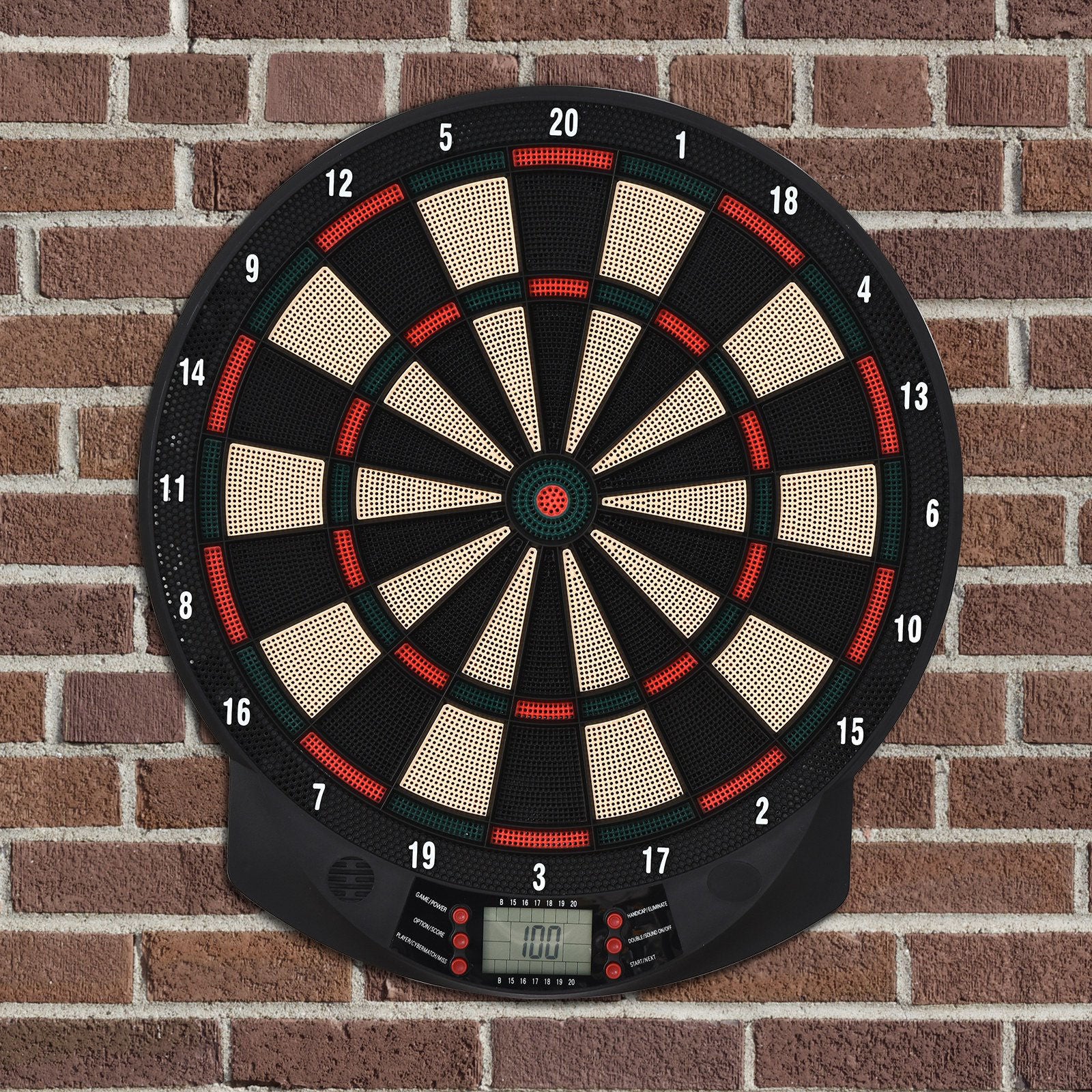 Nancy's Azen Lake Elektronisch dartbord met 6 dartpijlen 30 dartkoppen 26 spellen en 185 scoremogelijkheden voor 8 spelers Geluidseffecten