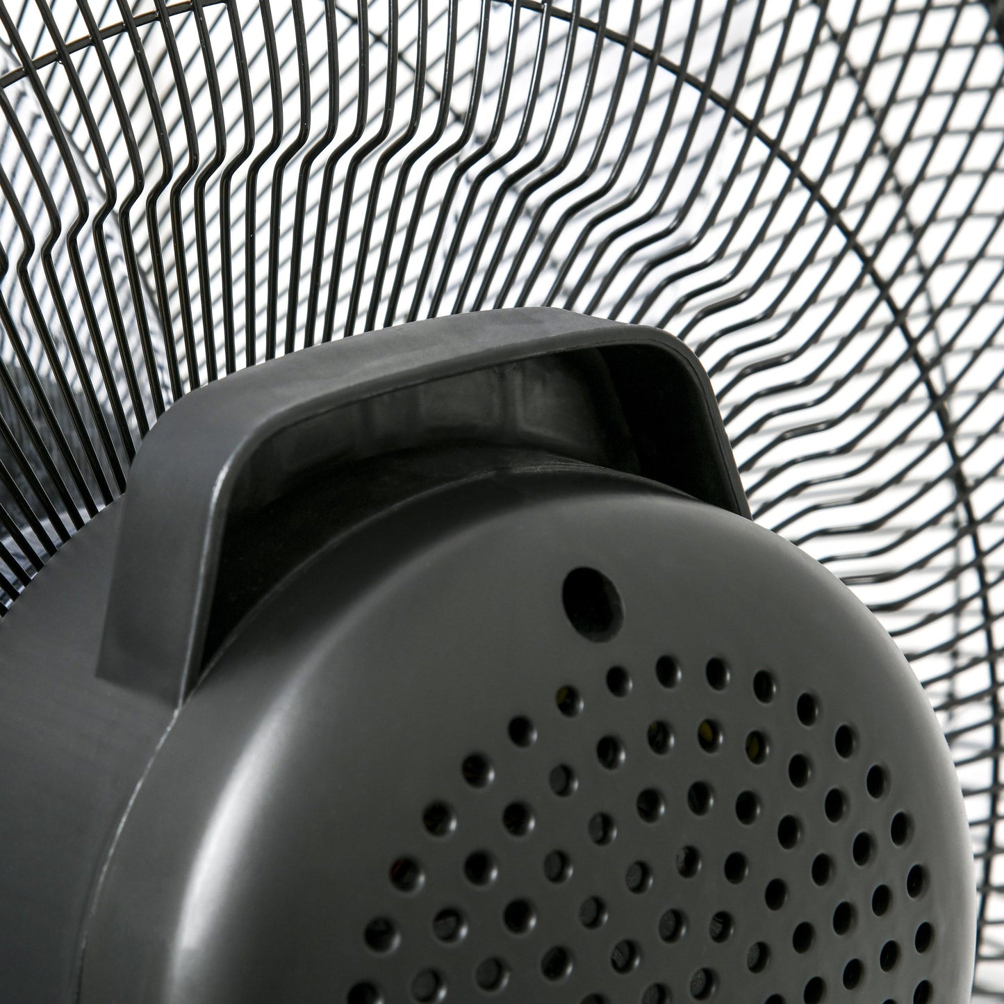 Nancy's New Haven Statiefventilator - Mistventilator - LED-Paneel - 3 Snelheden - Staal - Zwart - 44,5 x 135 cm