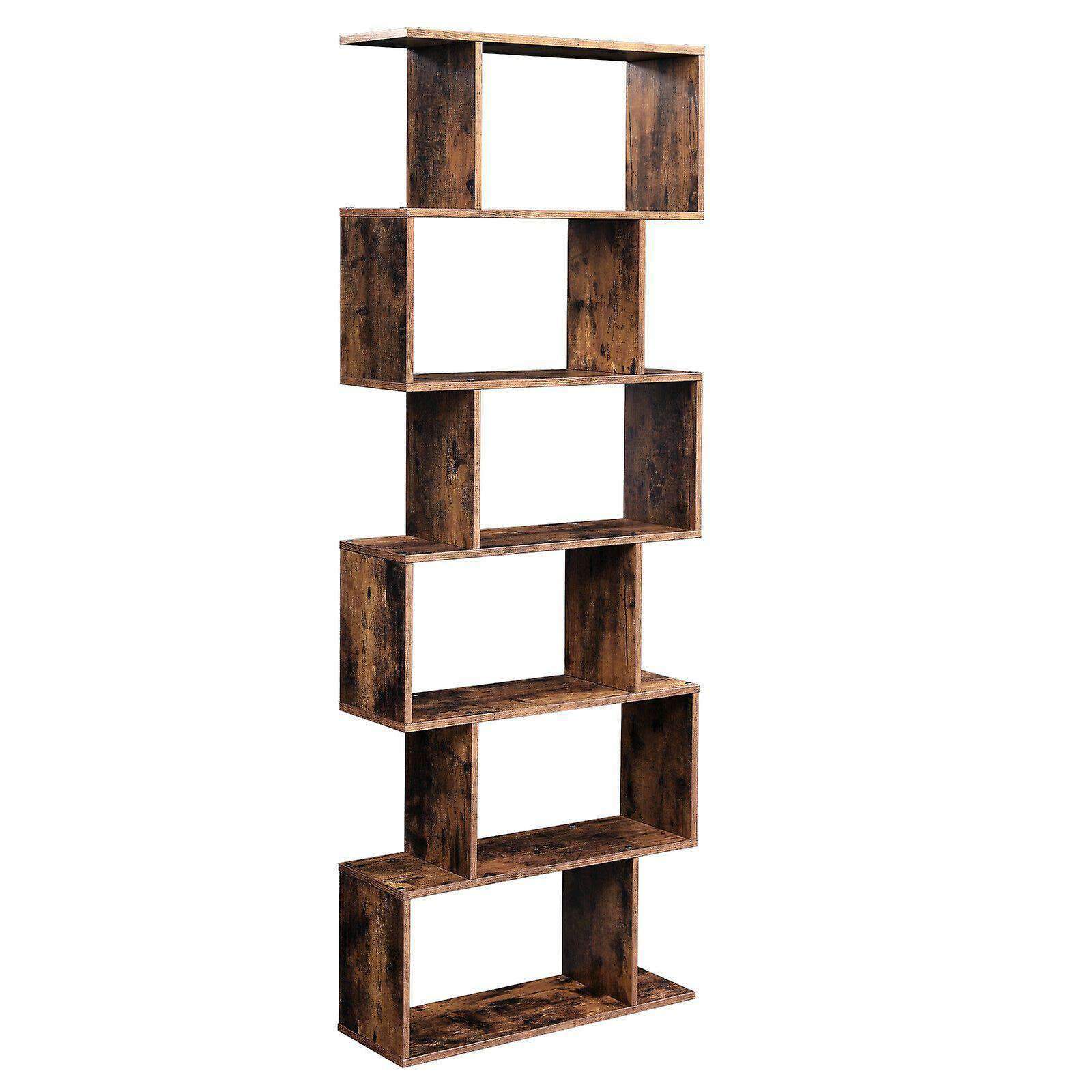 Nancy's Yarmouth Boekenkast - Boekenregaal - Wandkast - Opbergkast - Bruin - ± 70 x 25 x 190 cm