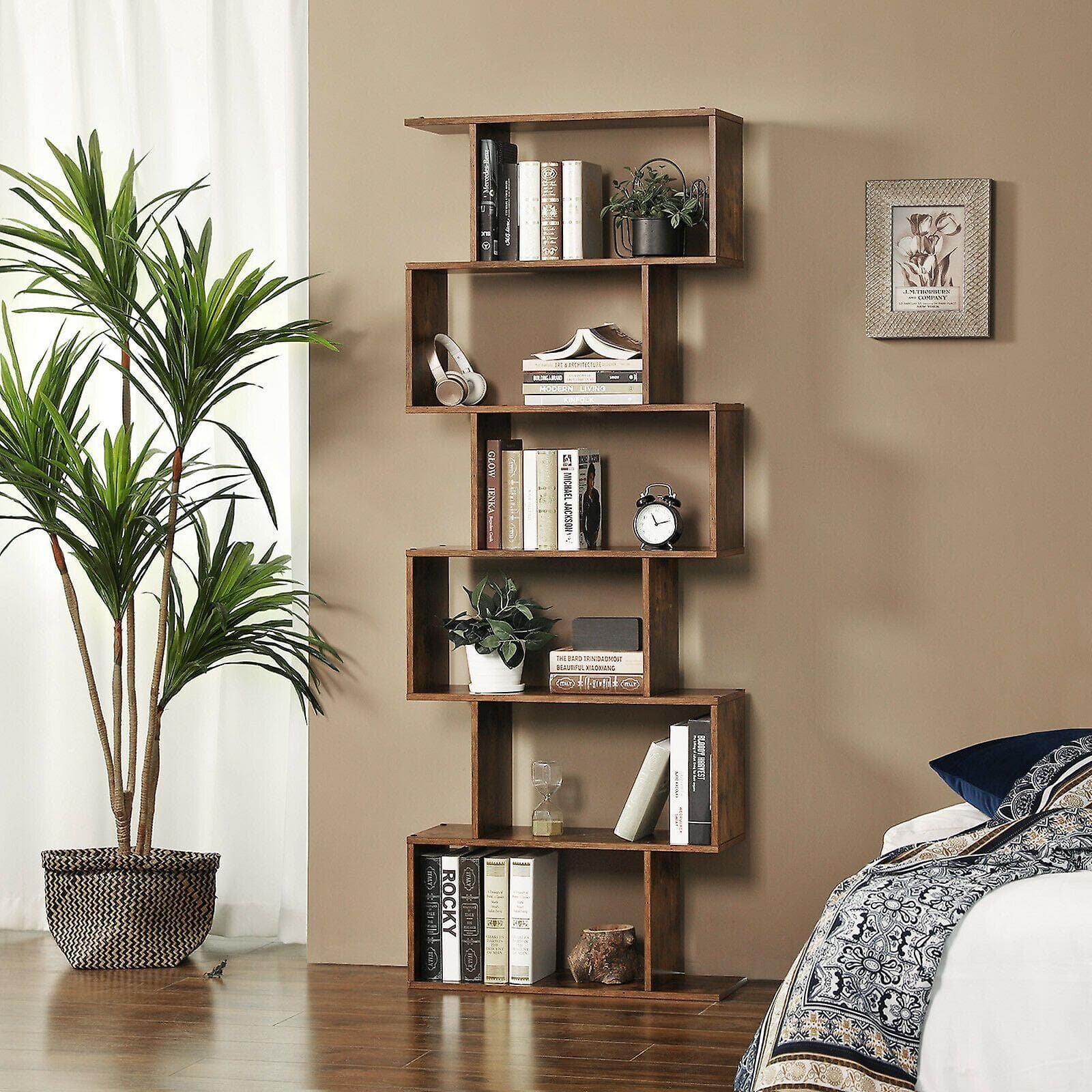 Nancy's Yarmouth Boekenkast - Boekenregaal - Wandkast - Opbergkast - Bruin - ± 70 x 25 x 190 cm