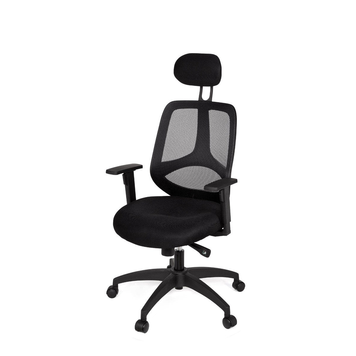 Chaise de bureau Nancy's Albany - Fauteuil de direction - Chaise pivotante - Appui-tête - Noir
