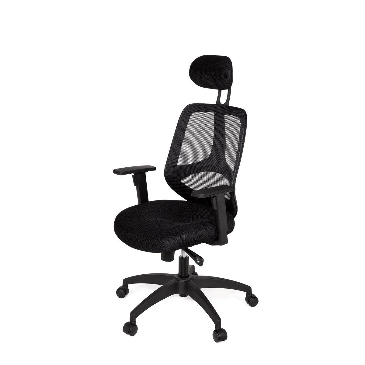 Chaise de bureau Nancy's Albany - Fauteuil de direction - Chaise pivotante - Appui-tête - Noir