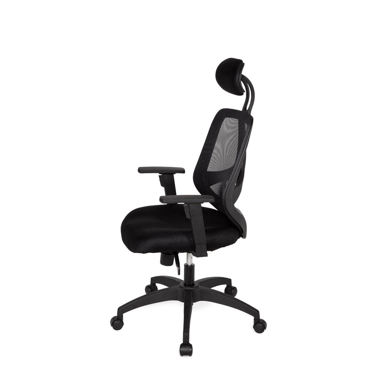 Chaise de bureau Nancy's Albany - Fauteuil de direction - Chaise pivotante - Appui-tête - Noir