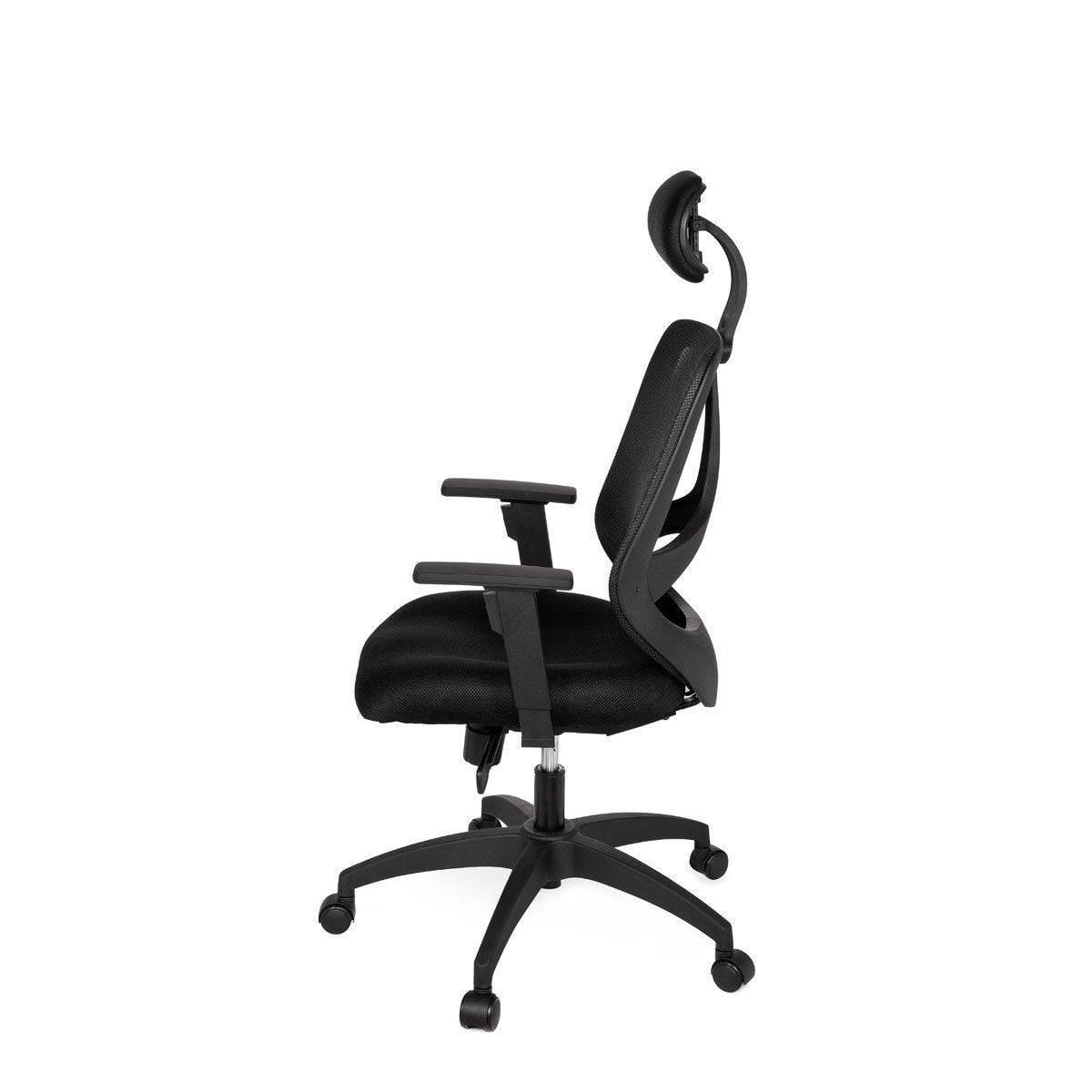 Chaise de bureau Nancy's Albany - Fauteuil de direction - Chaise pivotante - Appui-tête - Noir