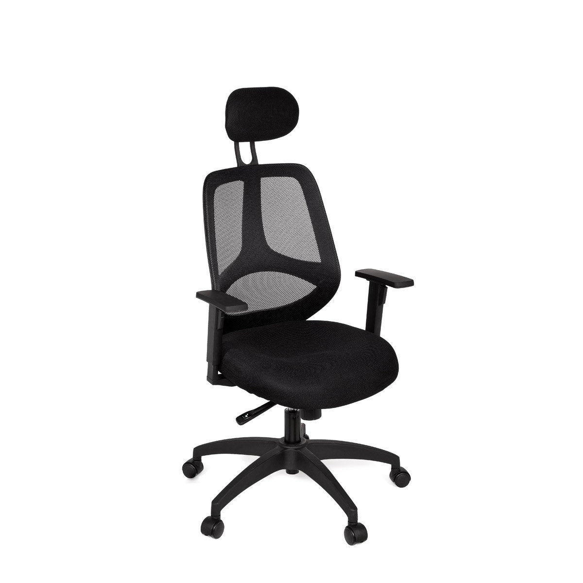 Chaise de bureau Nancy's Albany - Fauteuil de direction - Chaise pivotante - Appui-tête - Noir