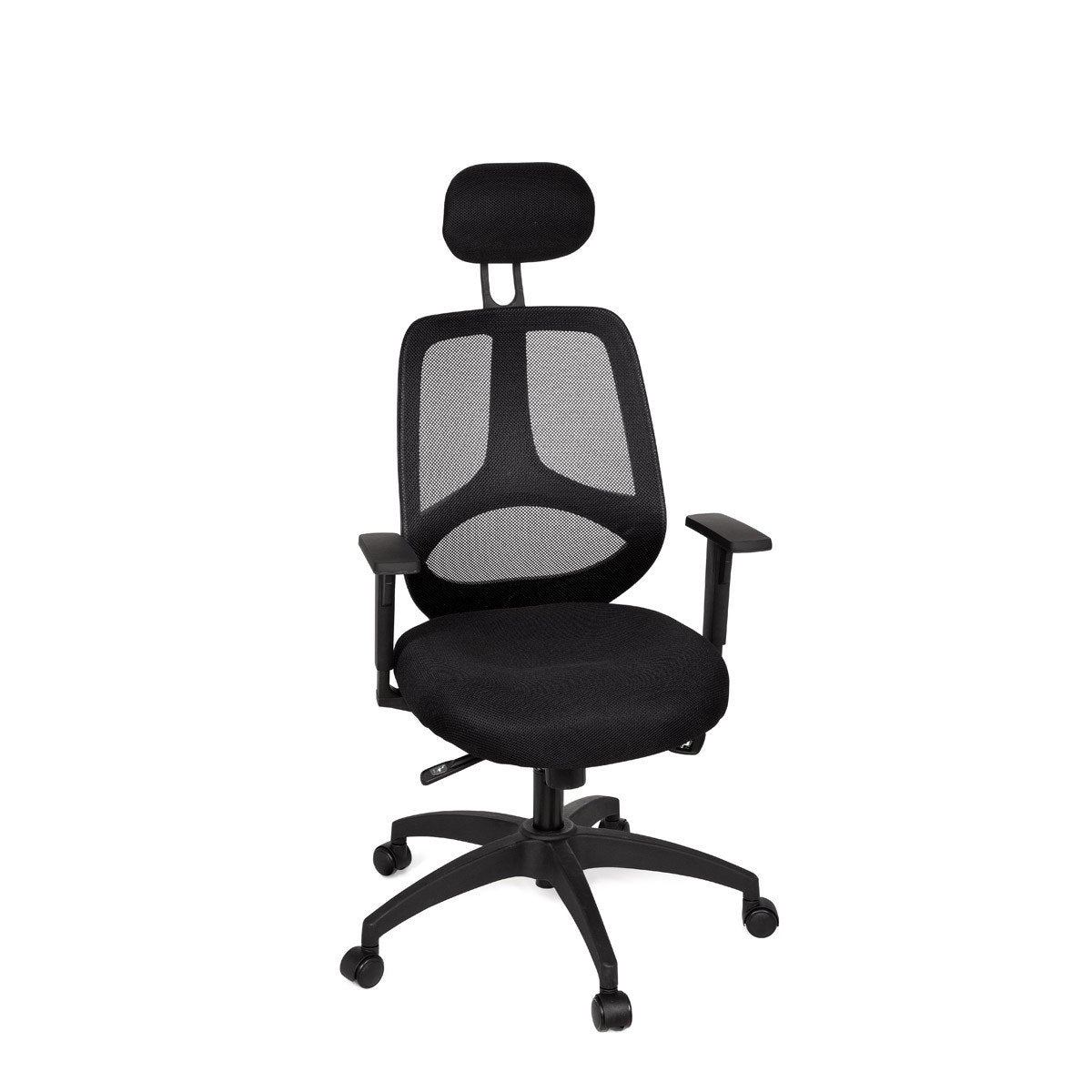 Chaise de bureau Nancy's Albany - Fauteuil de direction - Chaise pivotante - Appui-tête - Noir
