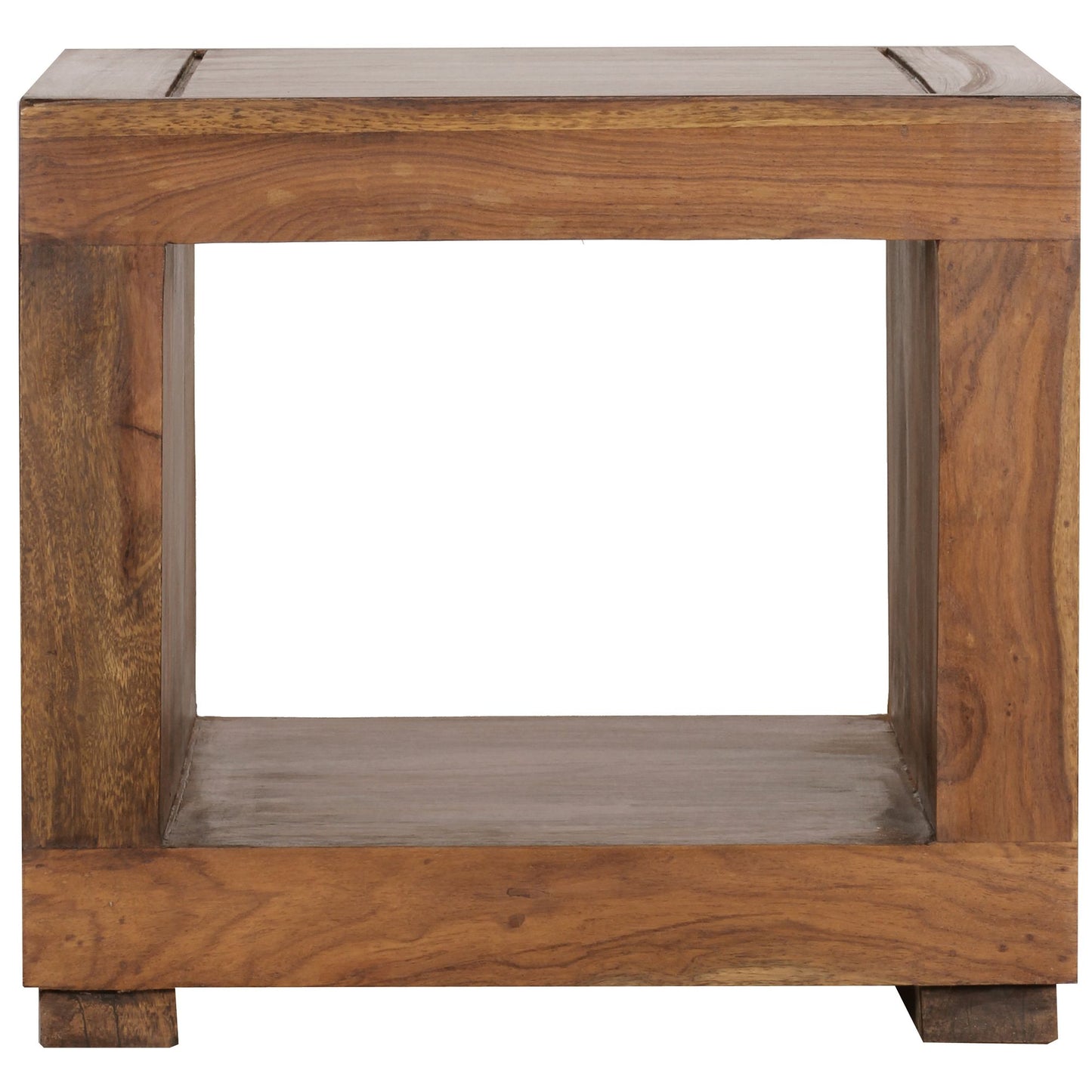 Nancy's Auburn Salontafel - Koffietafel- Bijzettafel - Massief Sheesham Hout - 50 x 50 x 45 cm