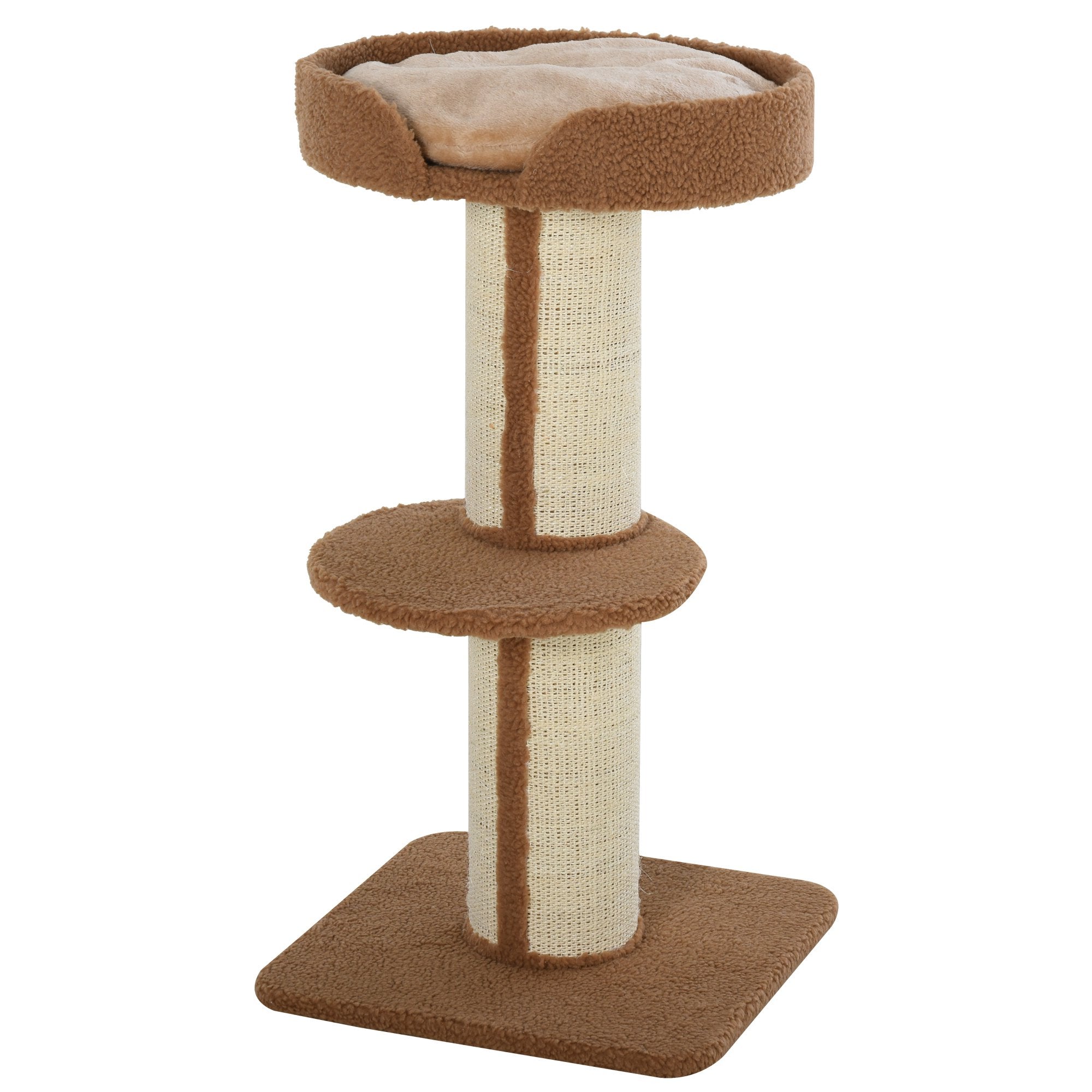 Griffoir Nancy's Waimea - Arbre de jeu - Aggloméré - Marron clair - 45 x 45 x 81 cm