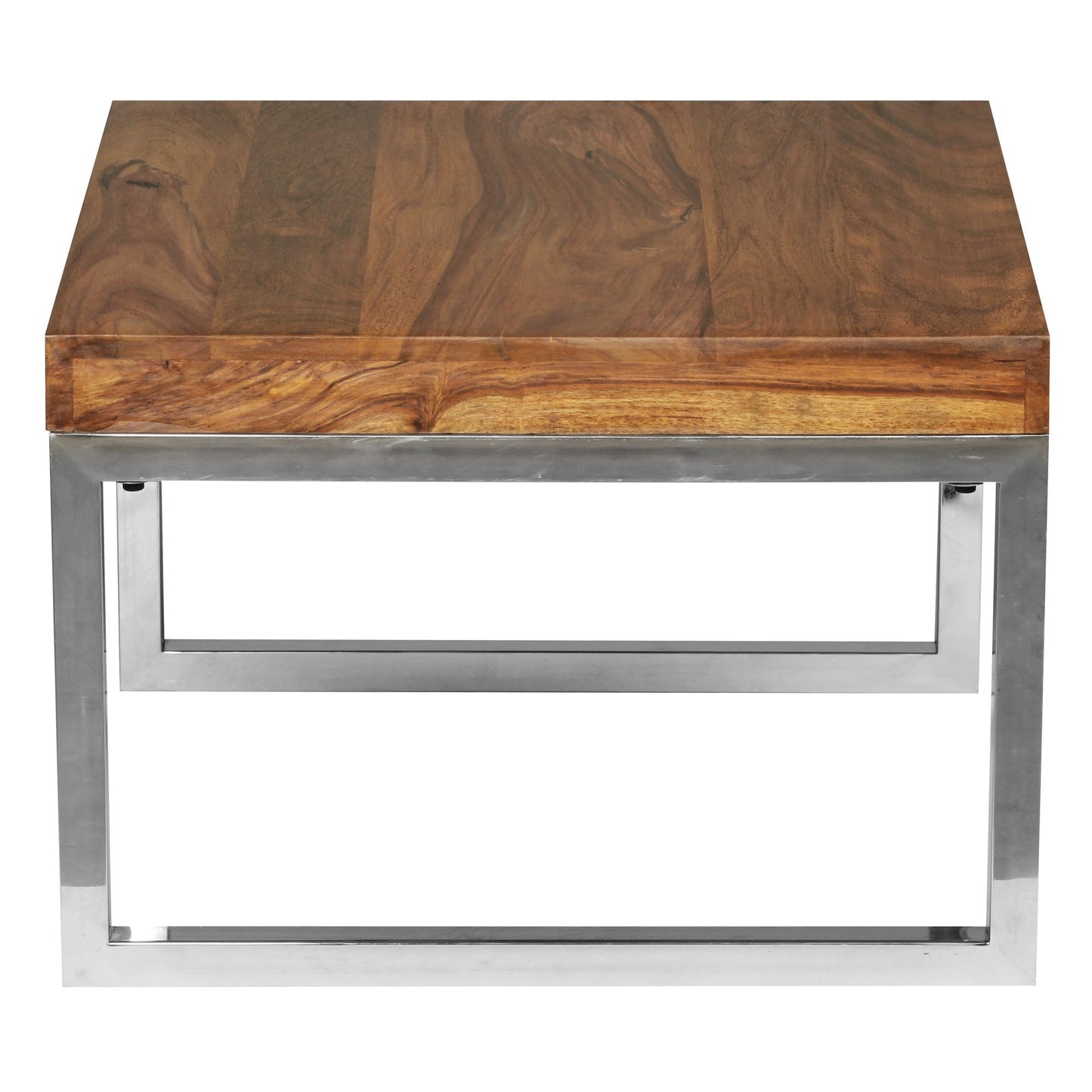Nancy's Uvalde Bijzettafel - Koffietafel - Massief Sheesham Hout - 60 x 60 x 40 cm