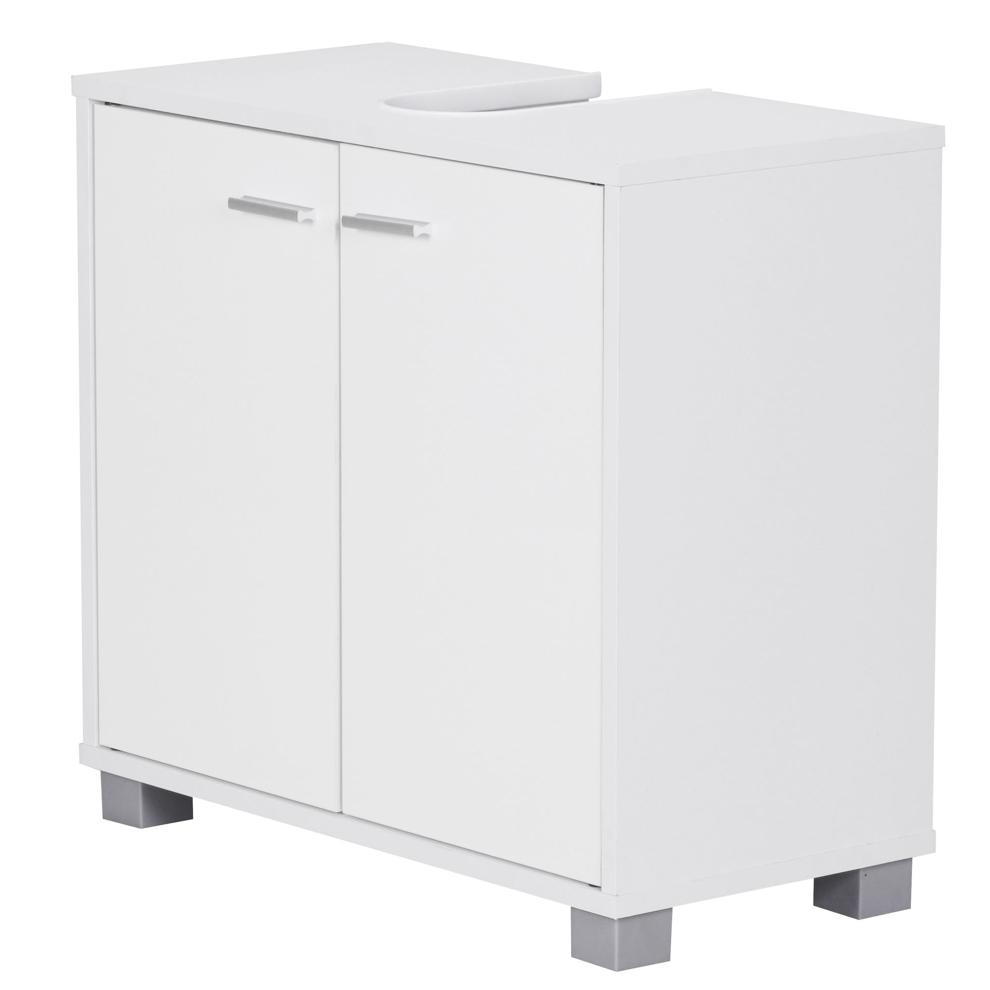 Meuble de salle de bain Nancy's Artesia - Meubles de salle de bain - Meubles de salle de bain - Espace de rangement - Blanc - ± 60 x 30 x 55 cm