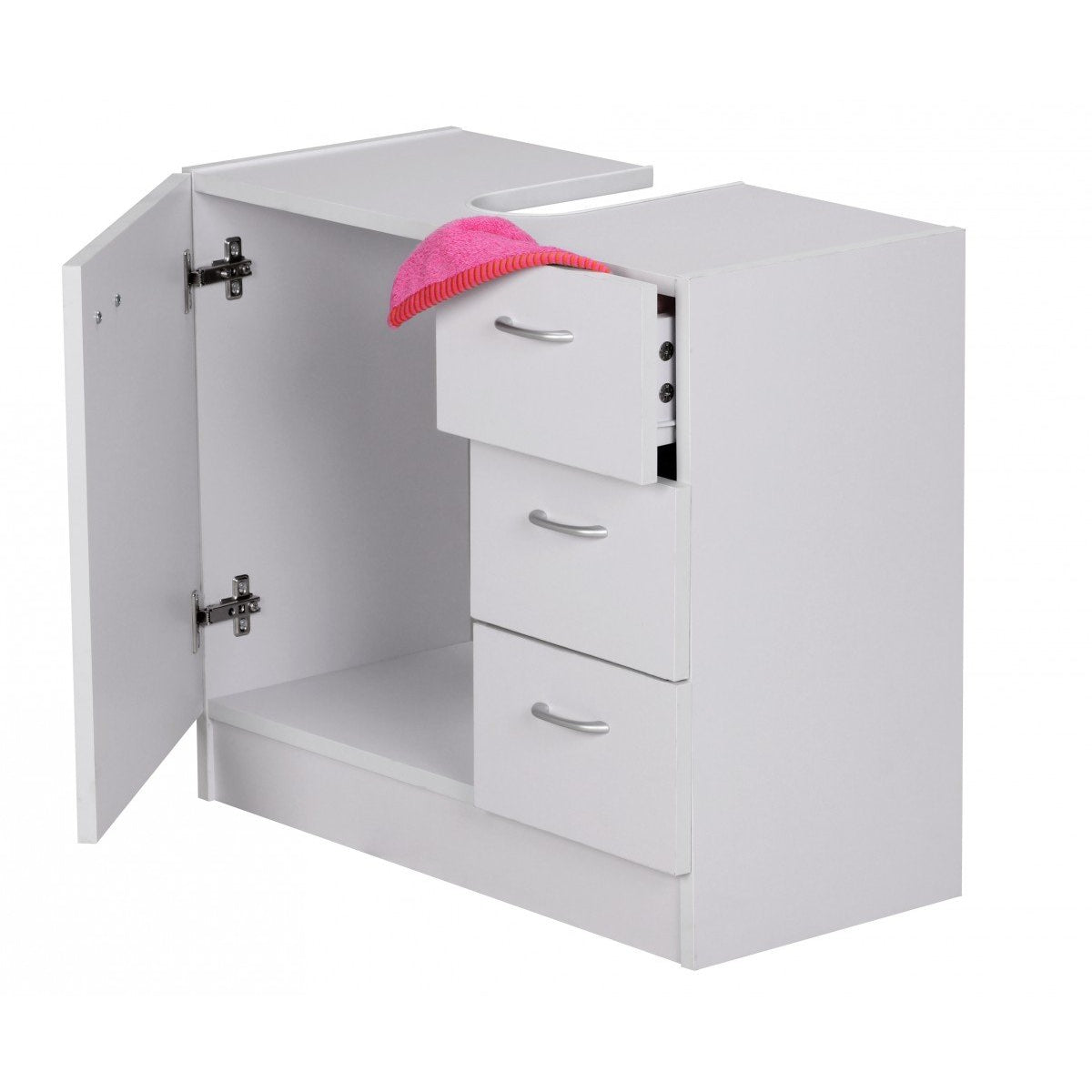 Meuble lavabo Nancy's Clovis - Meuble de salle de bain - Meubles de salle de bain - Meubles de salle de bain - Blanc - ± 60 x 30 x 55 cm