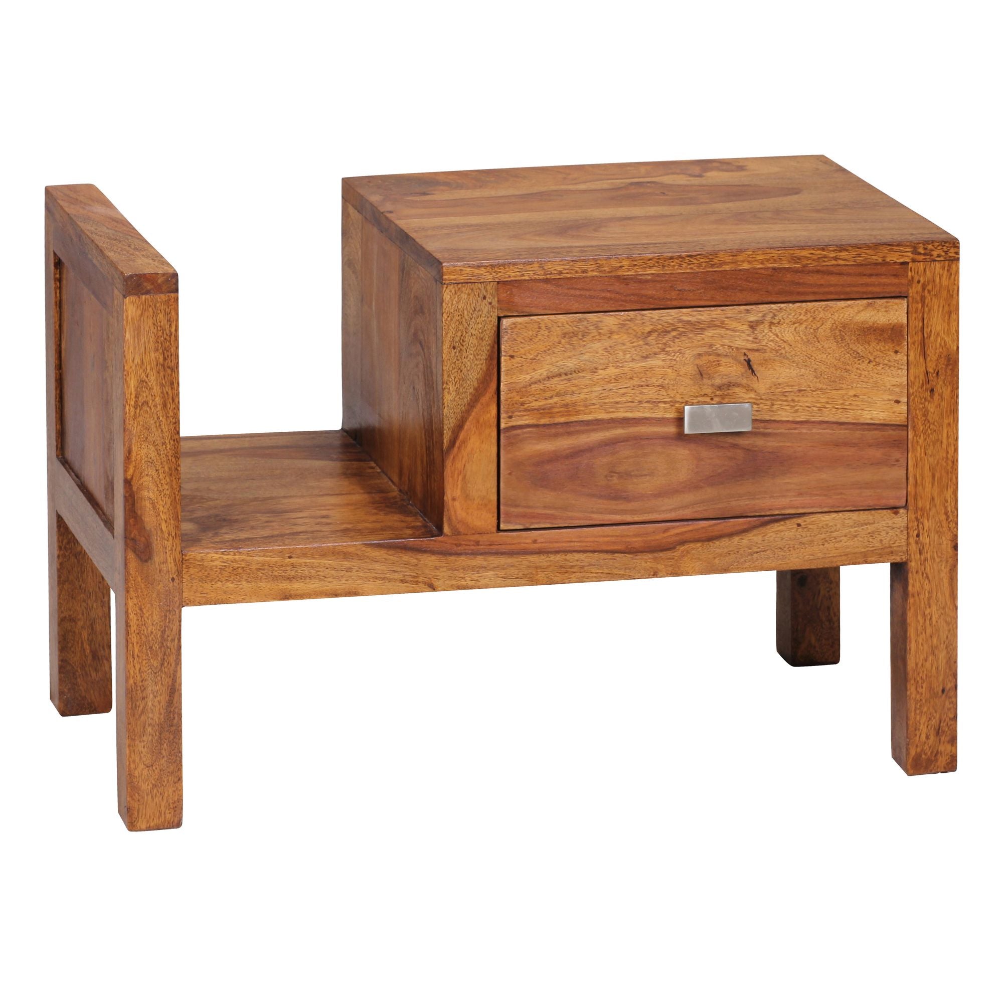 Nancy's Findlay Bedside Table - Side Table - Solid Sheesham Wood - 40 x 30 x 60 cm