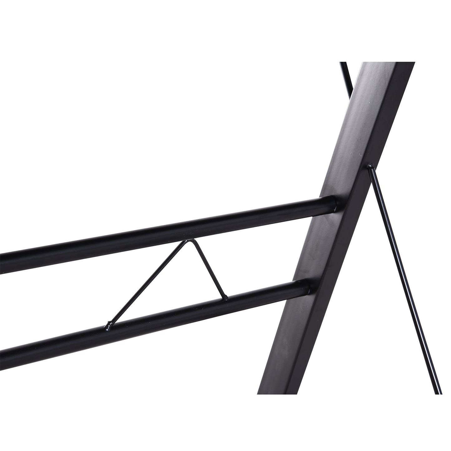 Nancy's Faribault Bureau - Hoekbureau - In Hoogte Verstelbaar - L-Vorm - 130 x 130 x 73 cm - Zwart - MDF - Staal