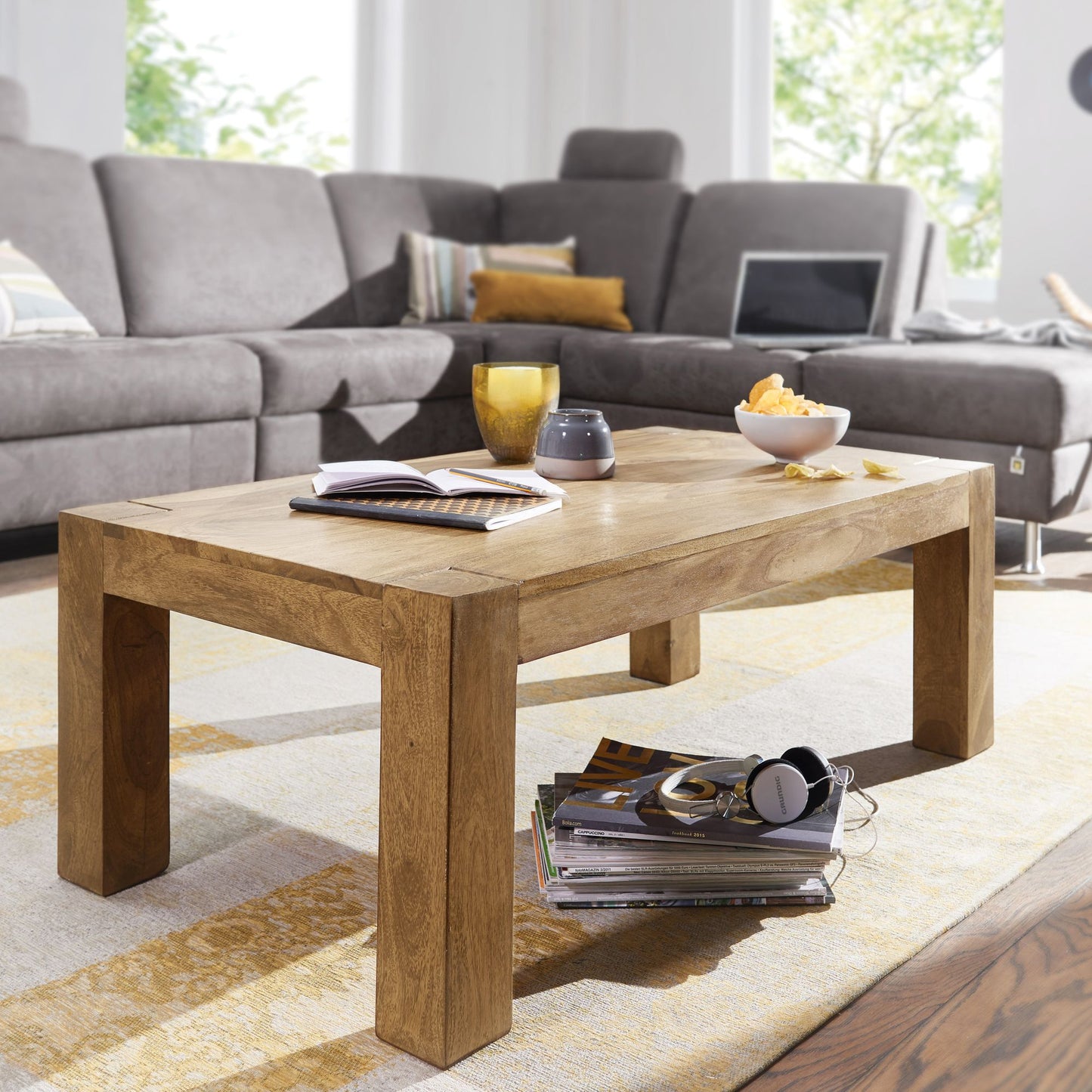 Nancy's Parma Salontafel - Koffietafel - Massief Acaciahout - 110 x 60 x 40 cm