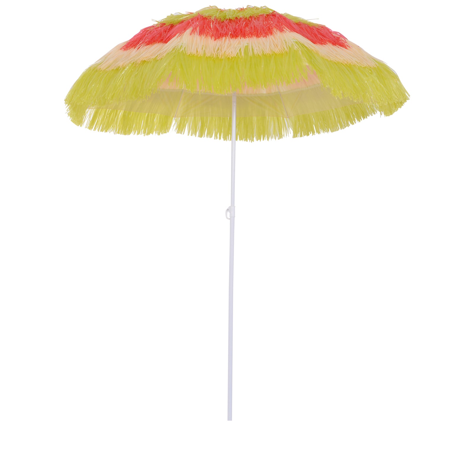 Nancy's Mora Parasol - Feestparaplu - Hawaï - Zonwering - Schaduw - Geel - Rood - Ø 160 cm