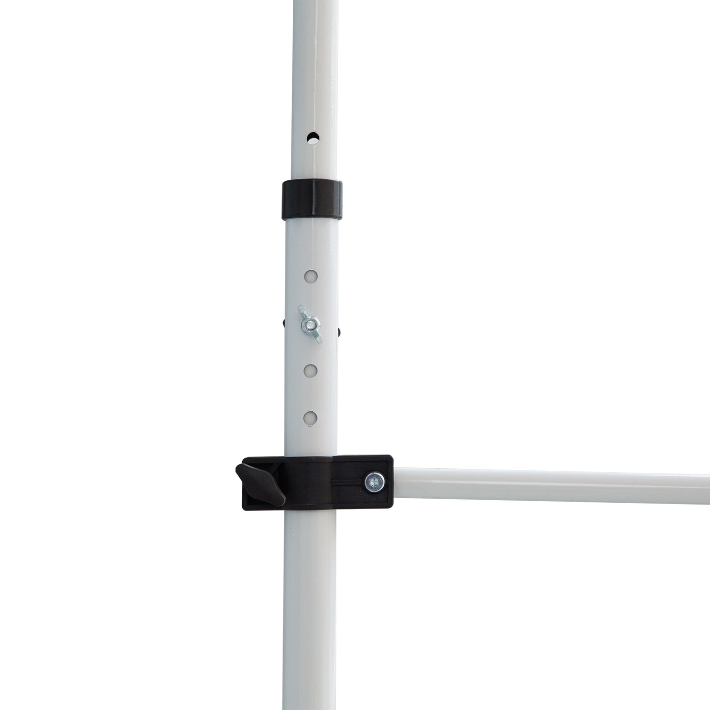 Nancy's Bennington Luifel - Aluminium/IJzer/Polyester - Zonwering - Handslinger - Roomwit - 200 x 120 cm