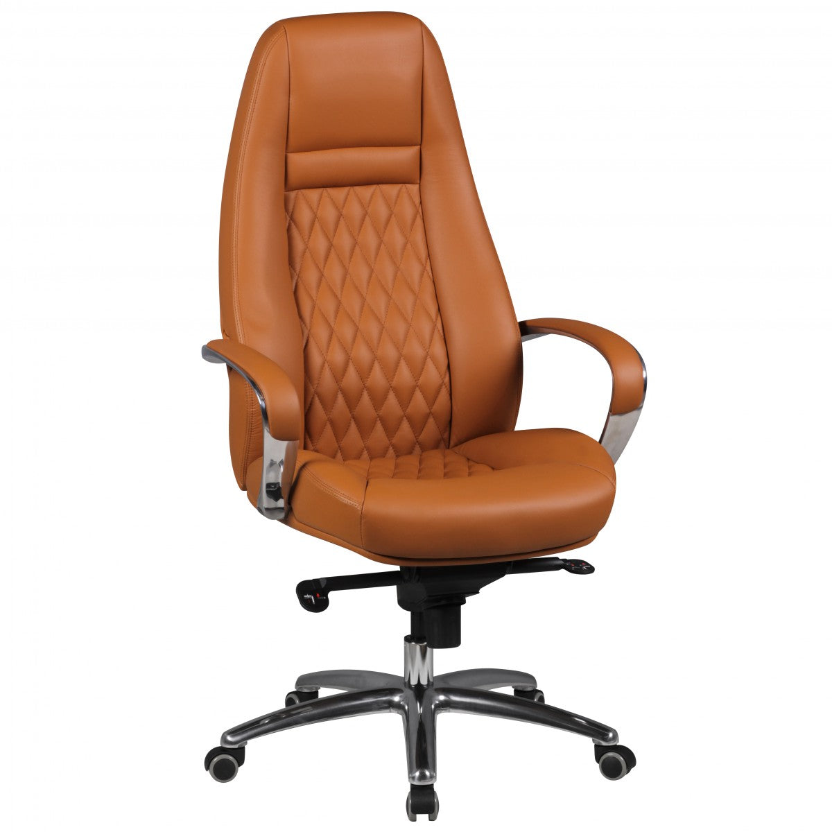 Chaise de bureau en cuir Bronxdale de Nancy - Chaise pivotante en cuir - Chaises de bureau ergonomiques - Chaises de bureau pour adultes